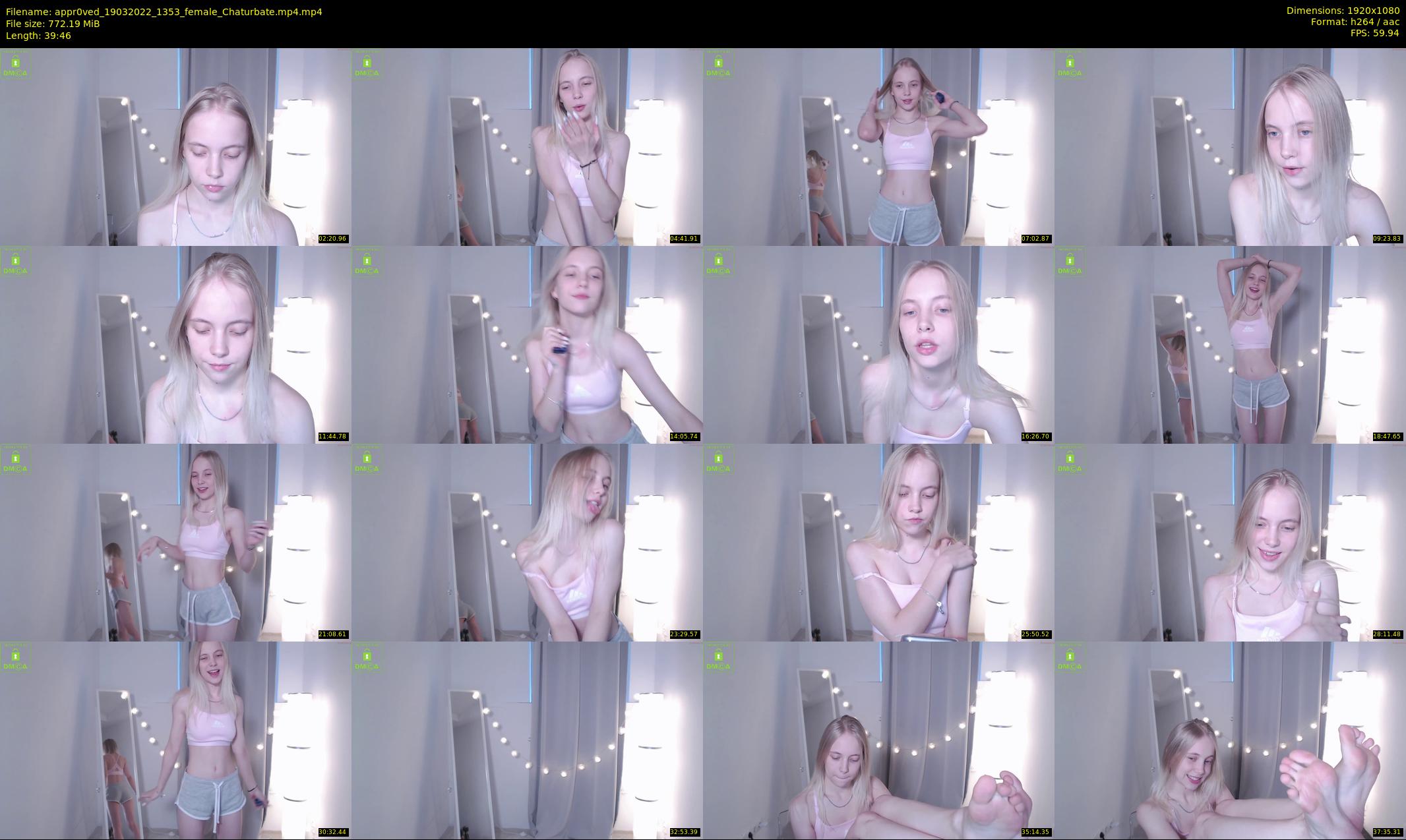 appr0ved — 40 minute Chaturbate female cam show recording, 1080p, Mar 19, 2022