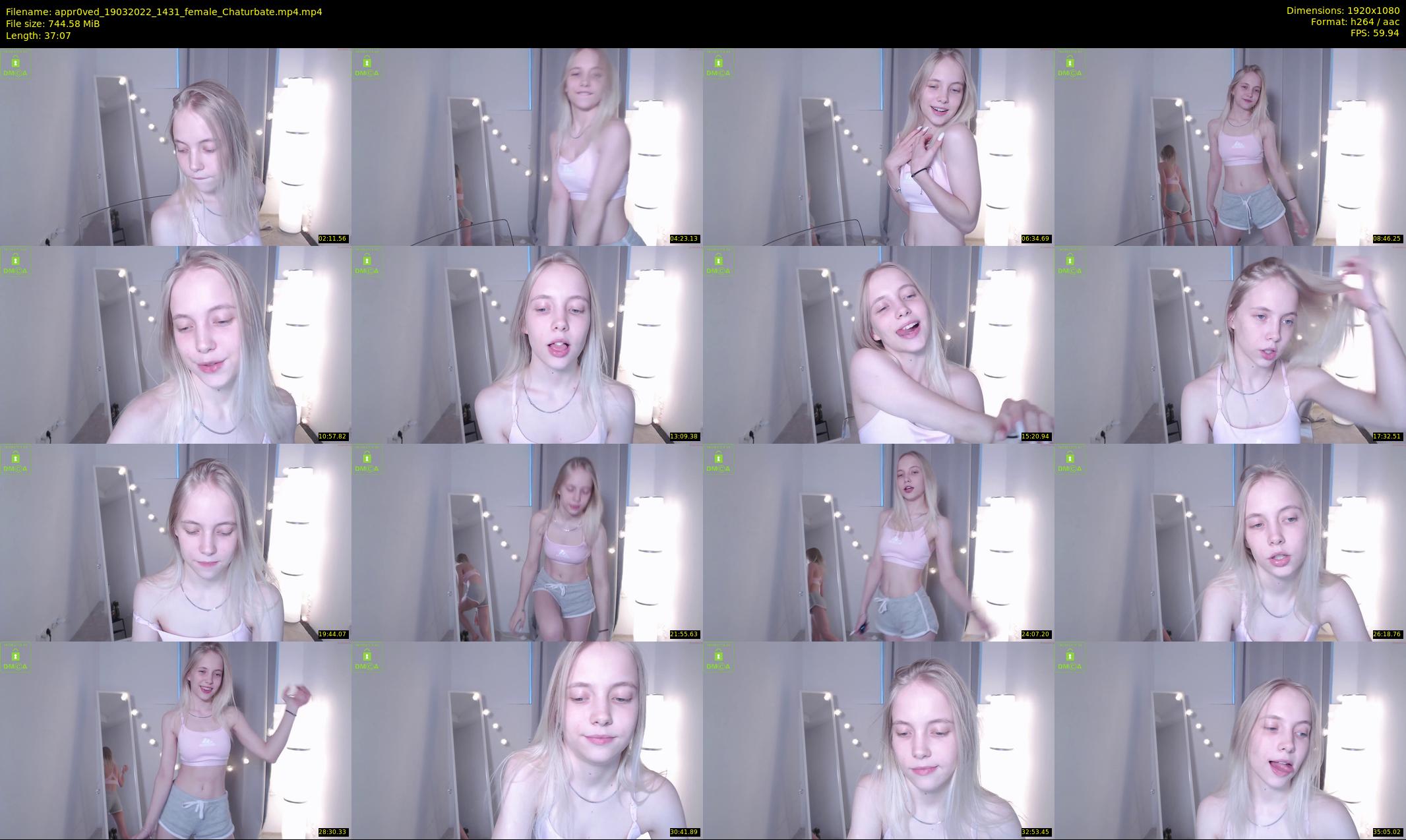 appr0ved — 38 minute Chaturbate female cam show recording, 1080p, Mar 19, 2022