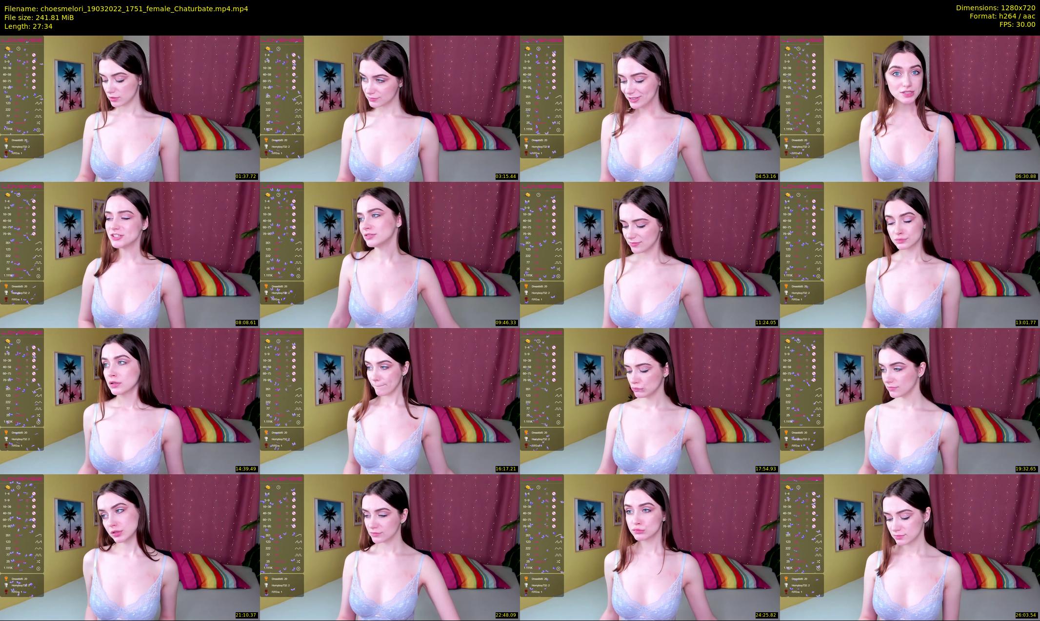 choesmelori — 28 minute Chaturbate couple cam show recording, 720p, Mar 19, 2022