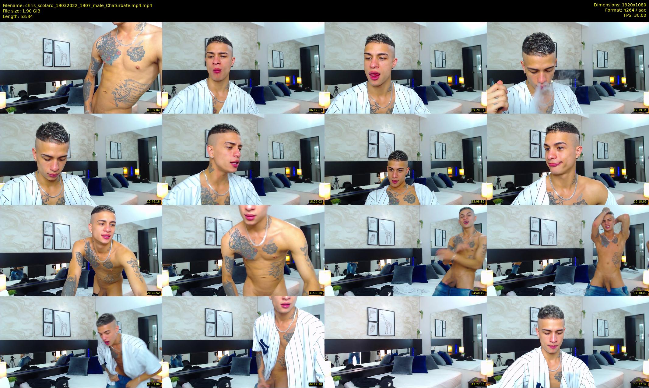 chris_scolaro — 54 minute Chaturbate male cam show recording, 1080p, Mar 19, 2022