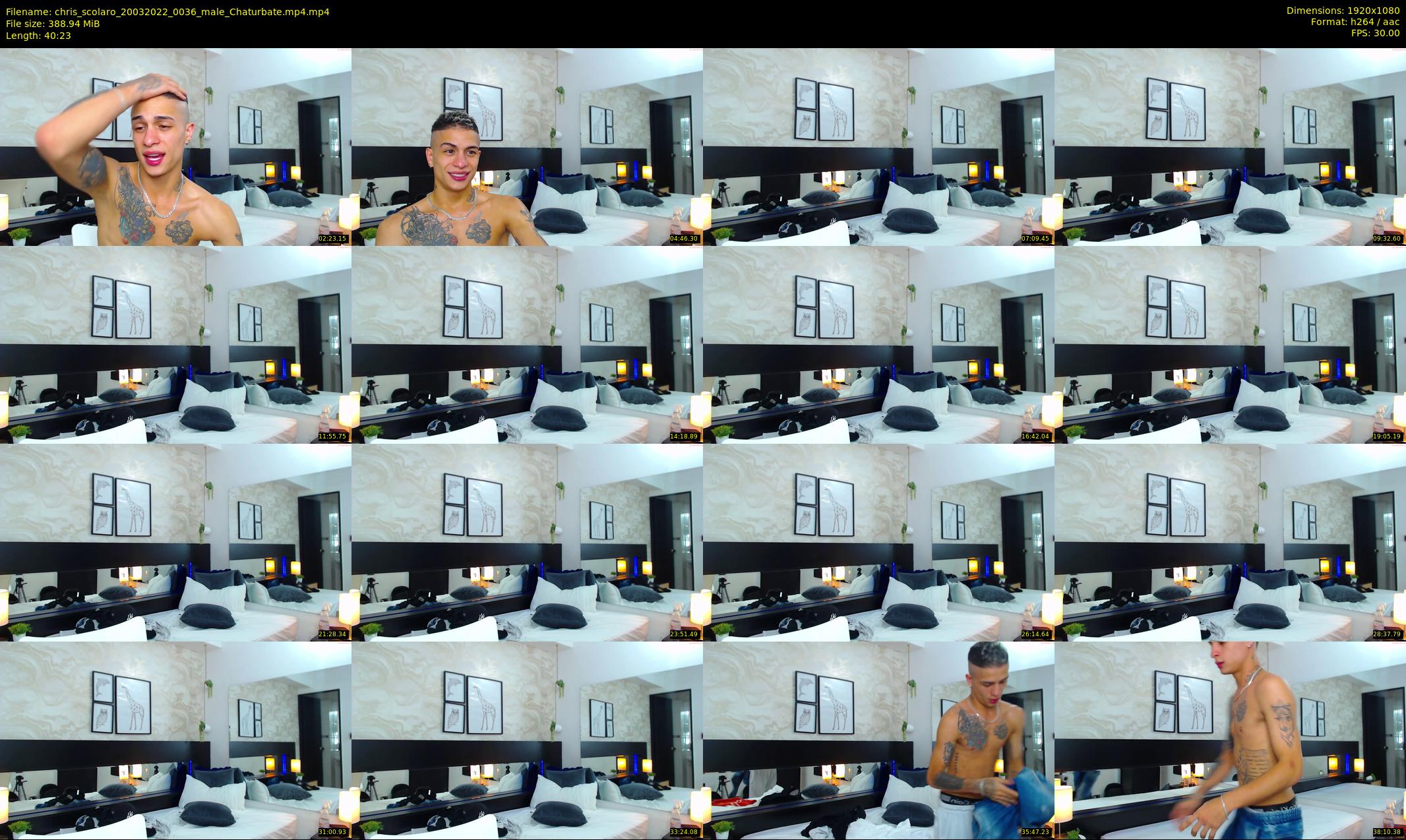 chris_scolaro — 41 minute Chaturbate male cam show recording, 1080p, Mar 20, 2022