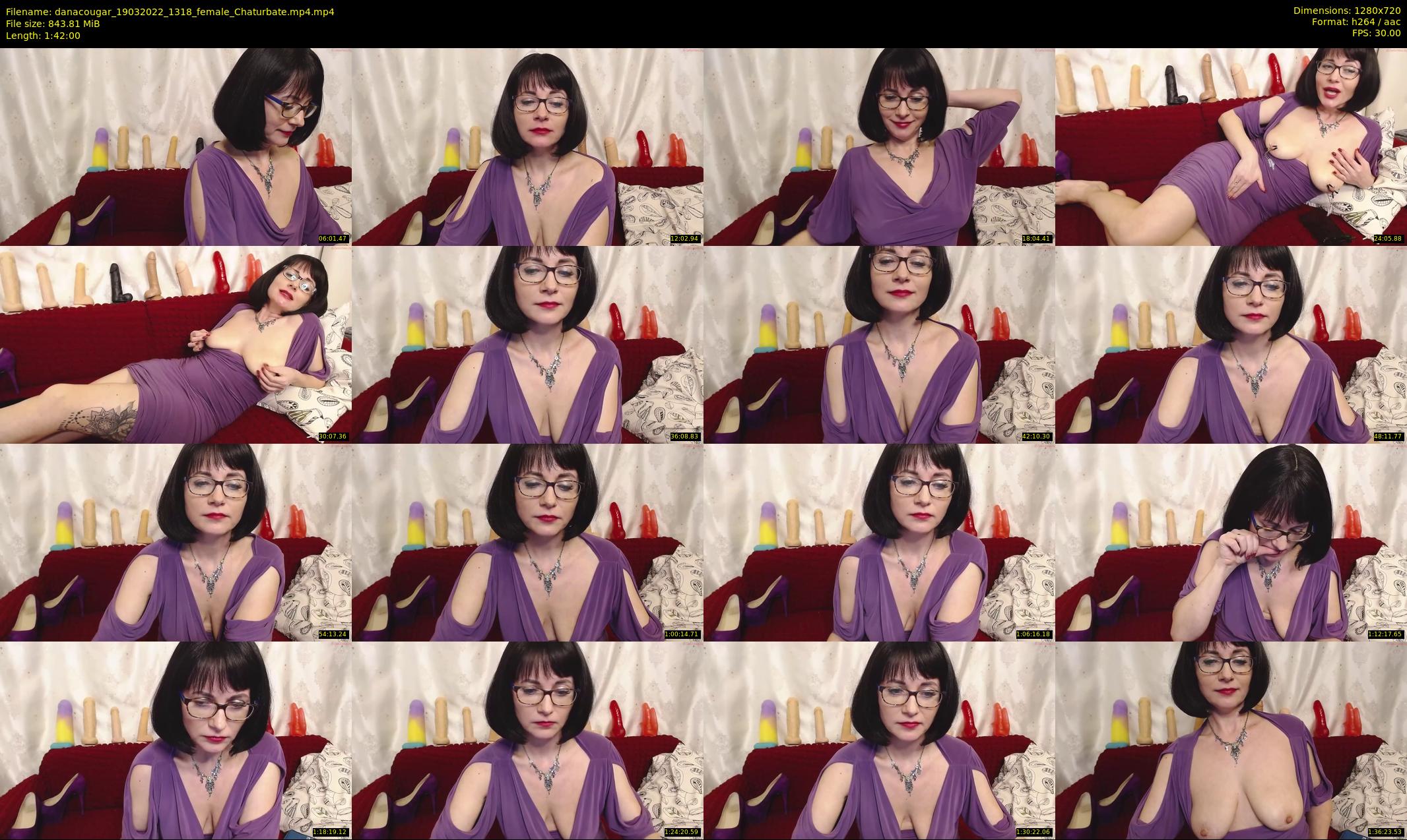 danacougar — 102 minute Chaturbate female cam show recording, 720p, Mar 19, 2022
