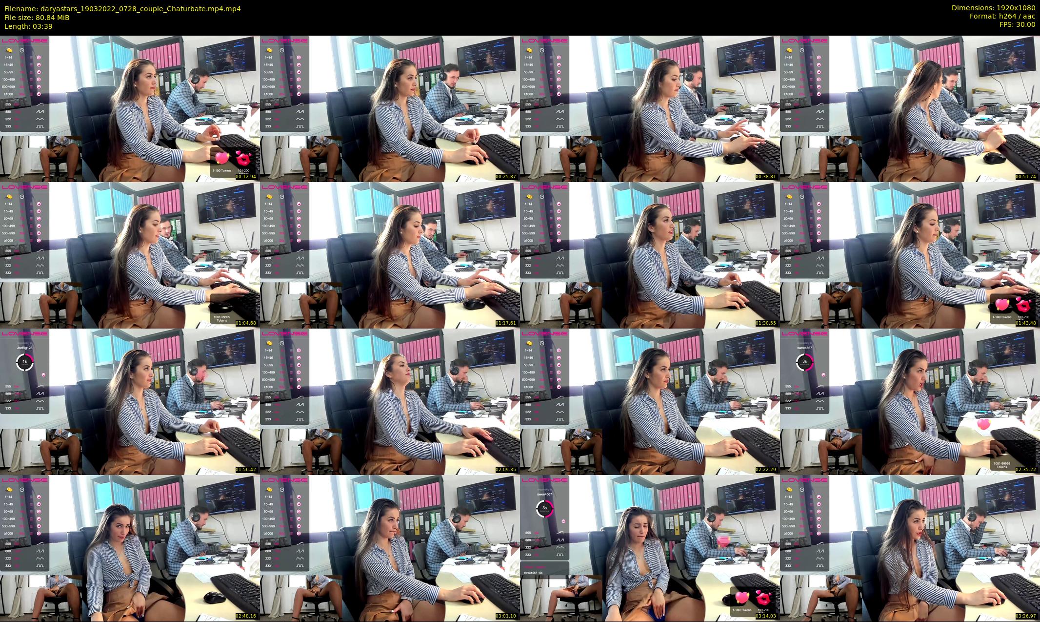 daryastars — 4 minute Chaturbate couple cam show recording, 1080p, Mar 19, 2022