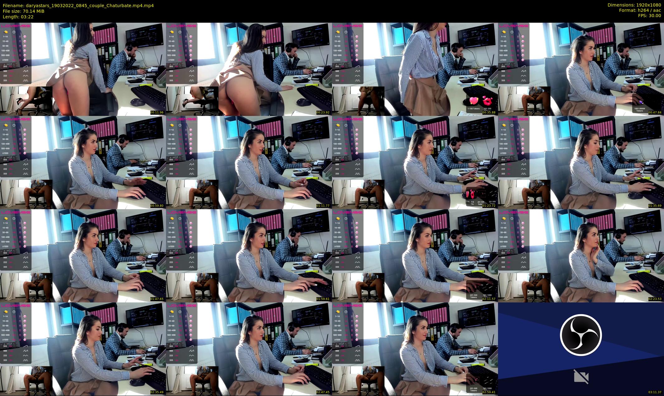 daryastars — 4 minute Chaturbate couple cam show recording, 1080p, Mar 19, 2022