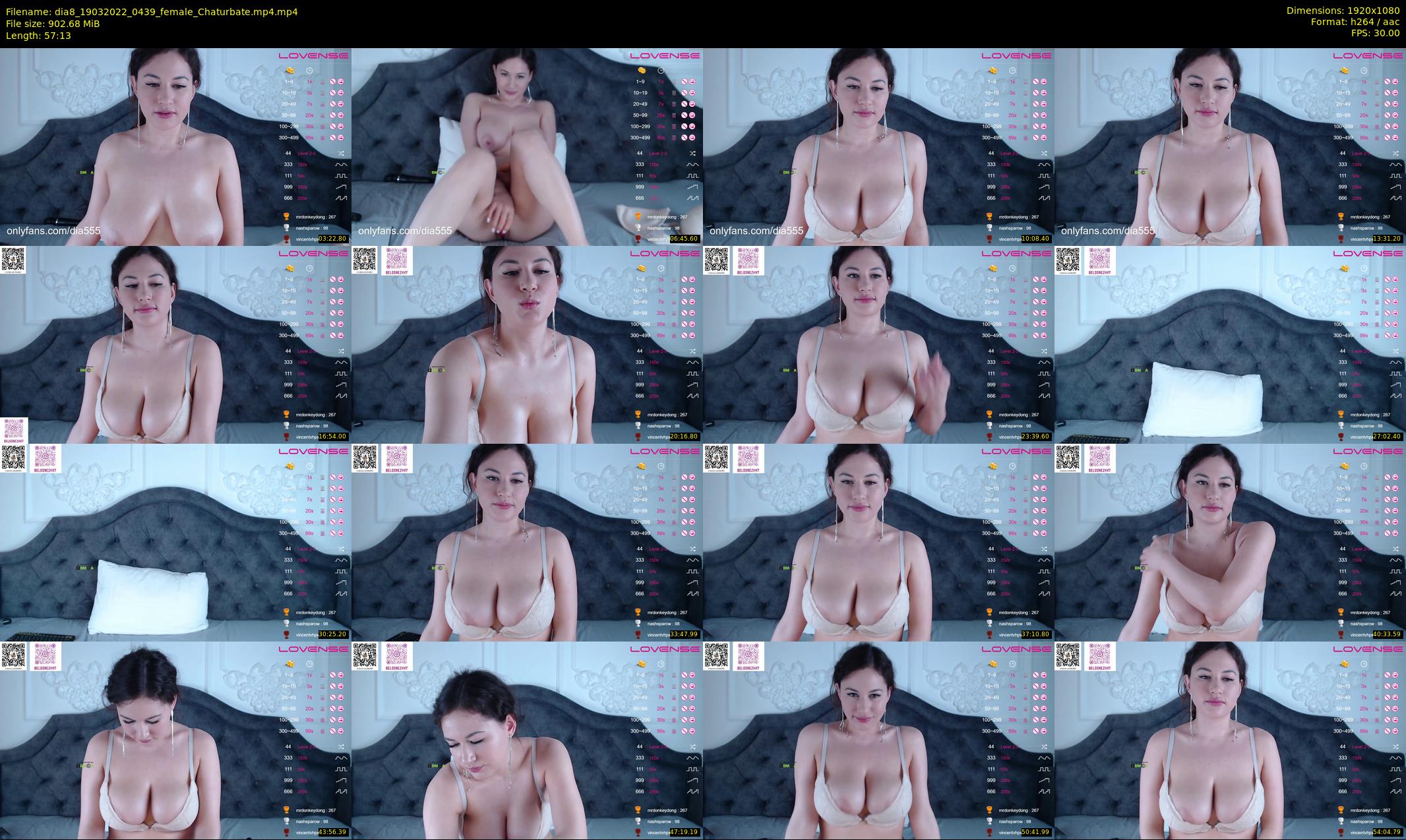 dia8 — 58 minute Chaturbate female cam show recording, 1080p, Mar 19, 2022