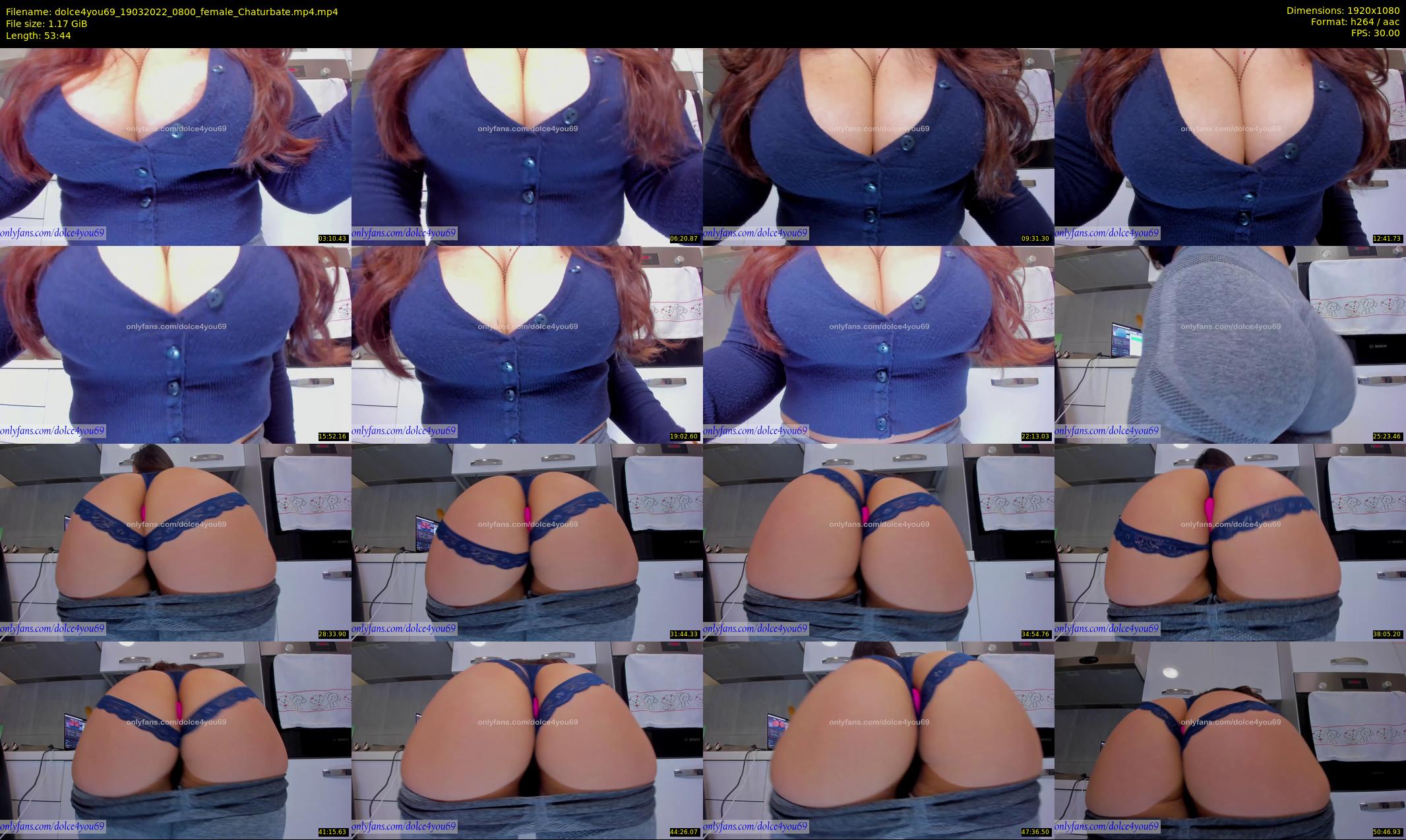 dolce4you69 — 54 minute Chaturbate female cam show recording, 1080p, Mar 19, 2022