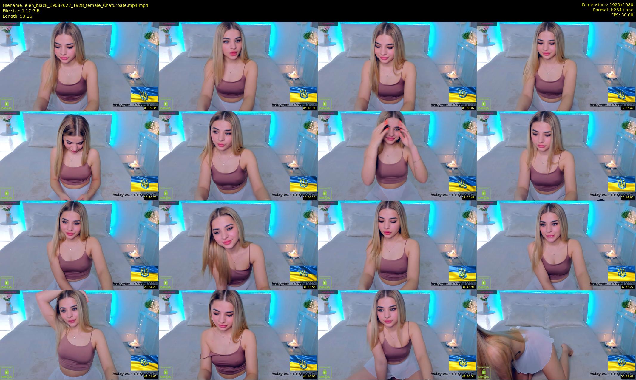 elen_black — 54 minute Chaturbate female cam show recording, 1080p, Mar 19, 2022
