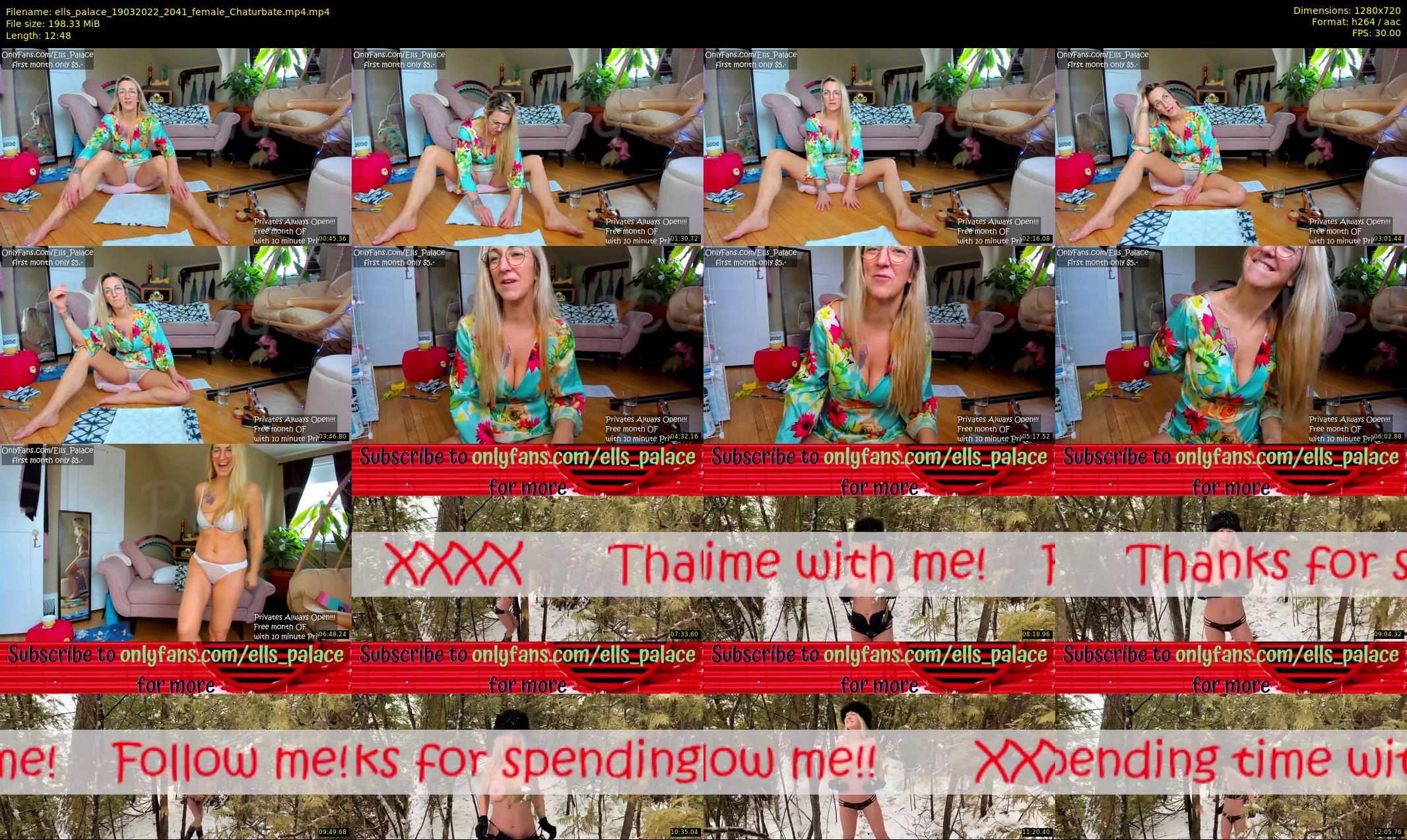 ells_palace — 13 minute Chaturbate female cam show recording, 720p, Mar 19, 2022