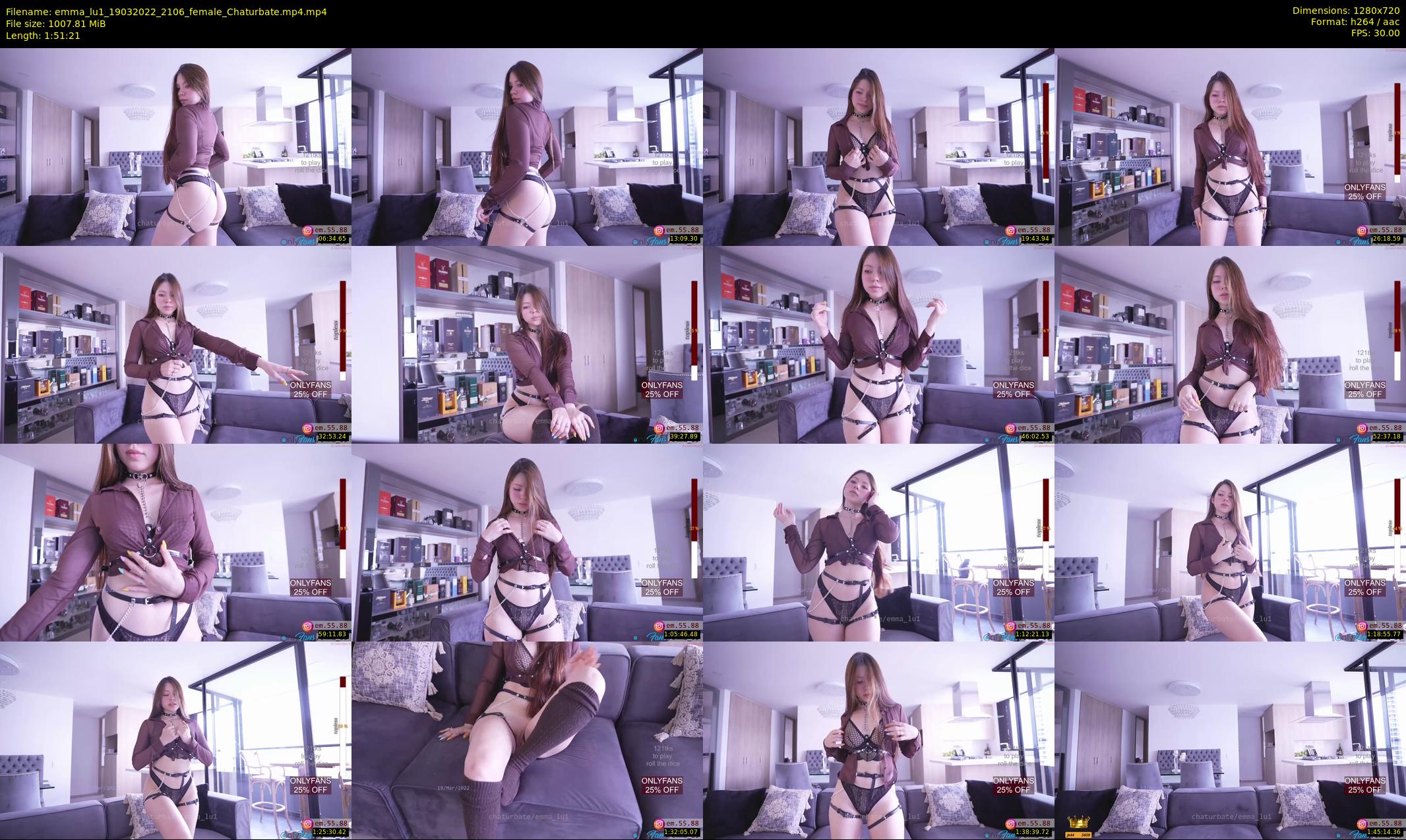 emma_lu1 — 112 minute Chaturbate female cam show recording, 720p, Mar 19, 2022