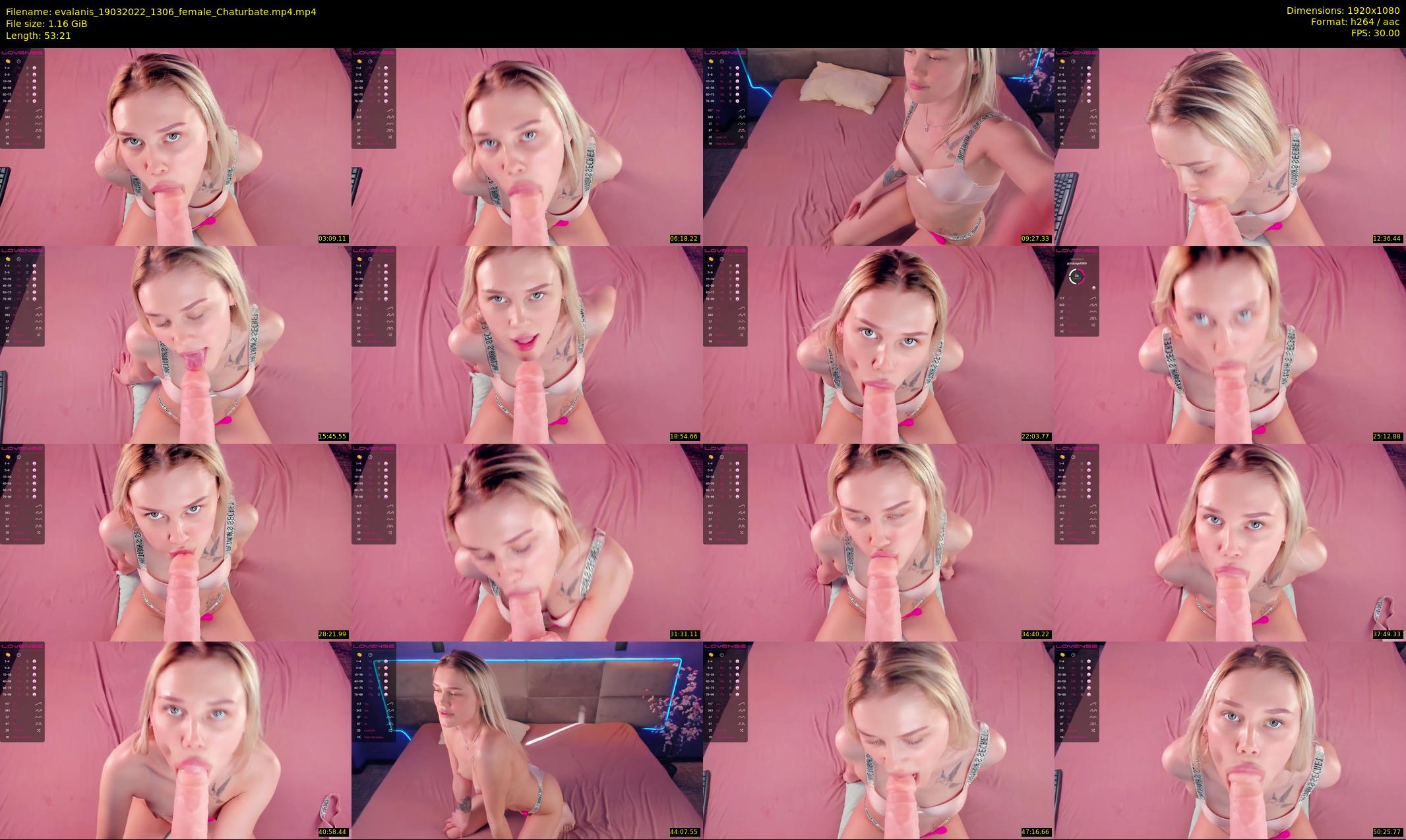 evalanis — 54 minute Chaturbate couple cam show recording, 1080p, Mar 19, 2022