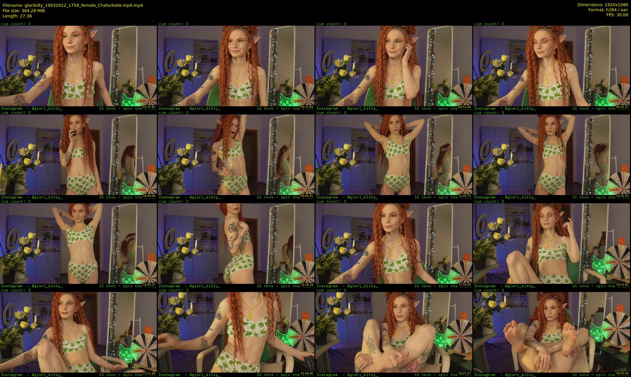 glorikitty — 28 minute Chaturbate female cam show recording, 1080p, Mar 19, 2022