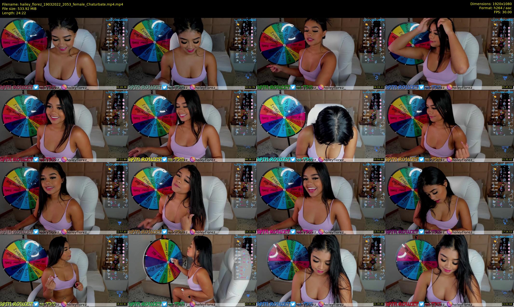 hailey_florez — 25 minute Chaturbate female cam show recording, 1080p, Mar 19, 2022