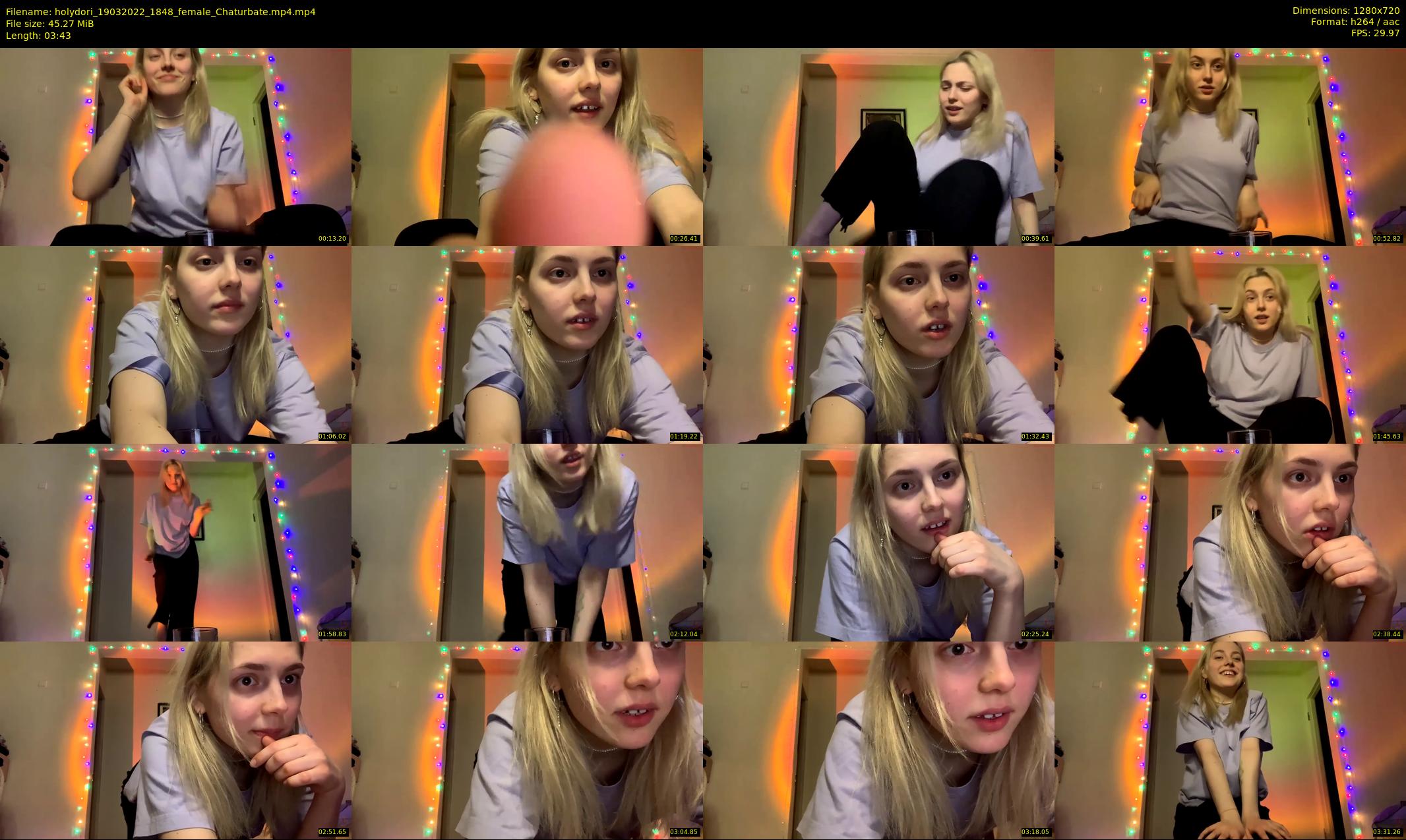 holydori — 4 minute Chaturbate female cam show recording, 720p, Mar 19, 2022