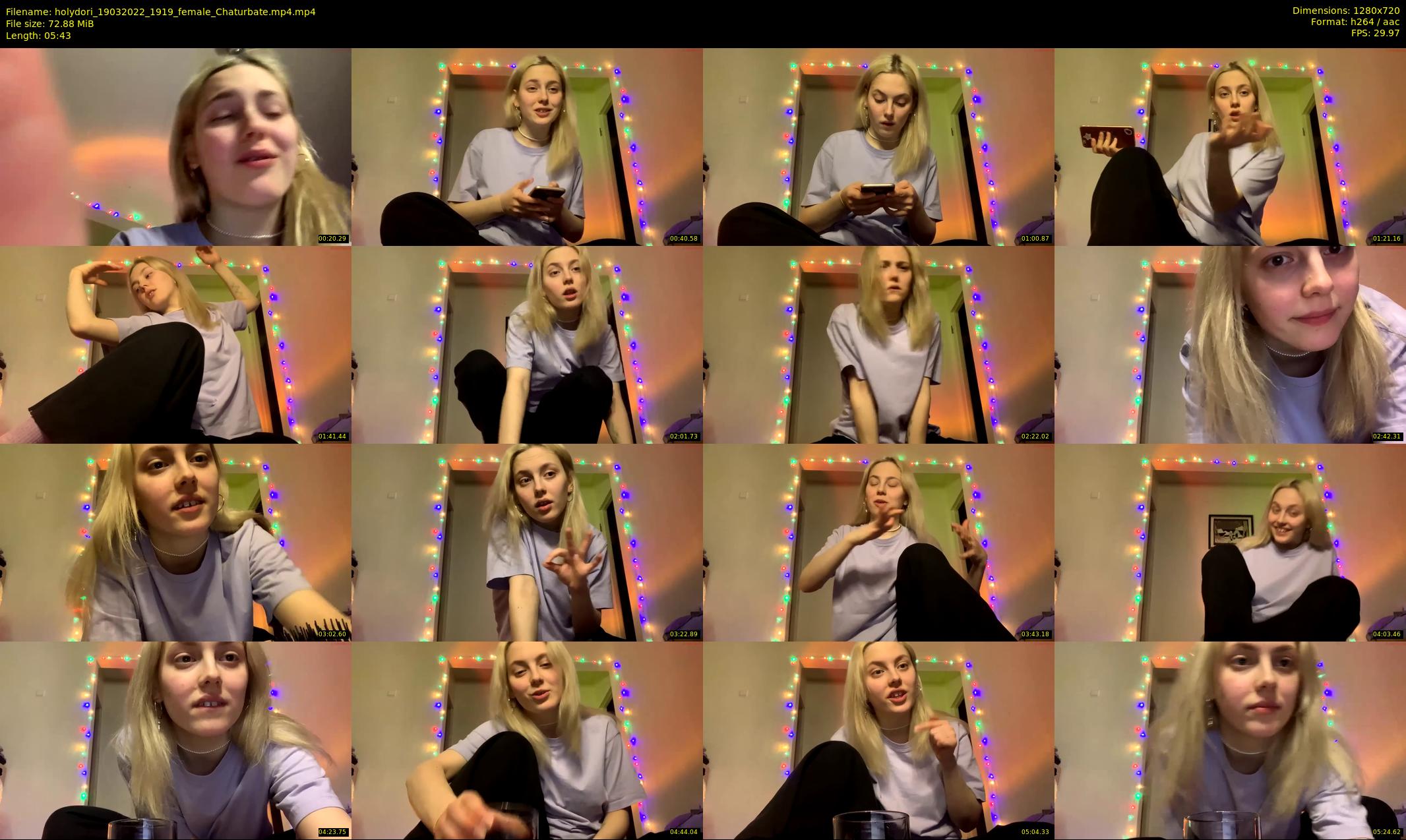 holydori — 6 minute Chaturbate female cam show recording, 720p, Mar 19, 2022