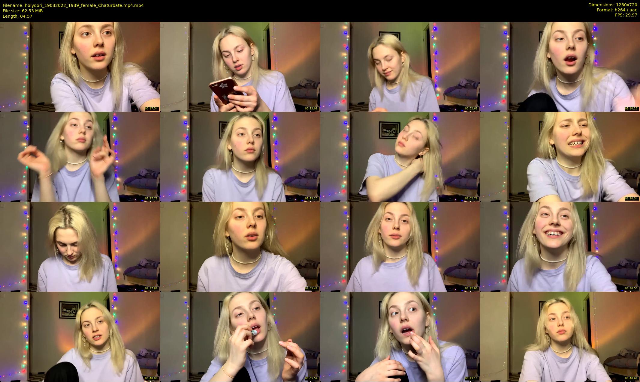 holydori — 5 minute Chaturbate female cam show recording, 720p, Mar 19, 2022