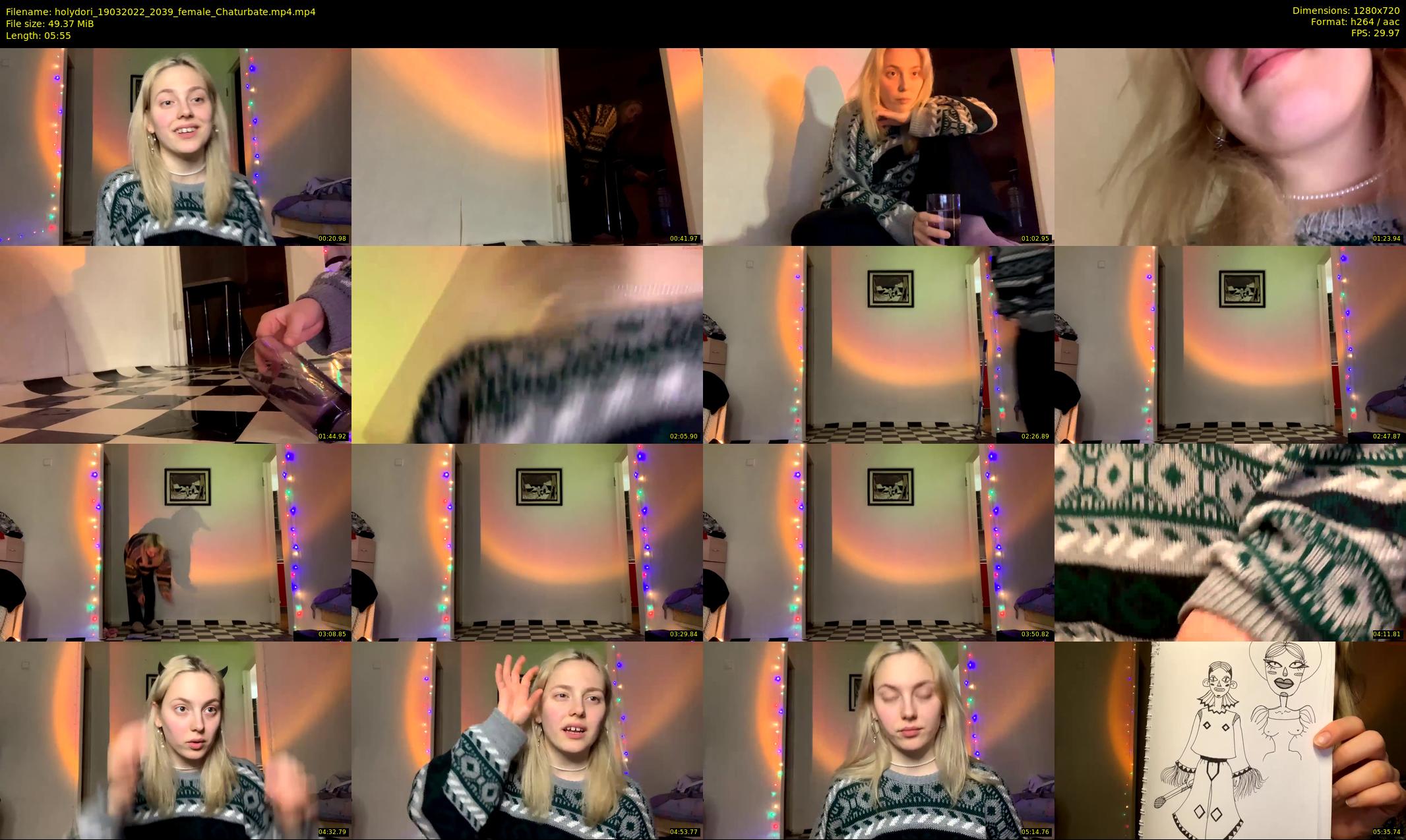 holydori — 6 minute Chaturbate female cam show recording, 720p, Mar 19, 2022