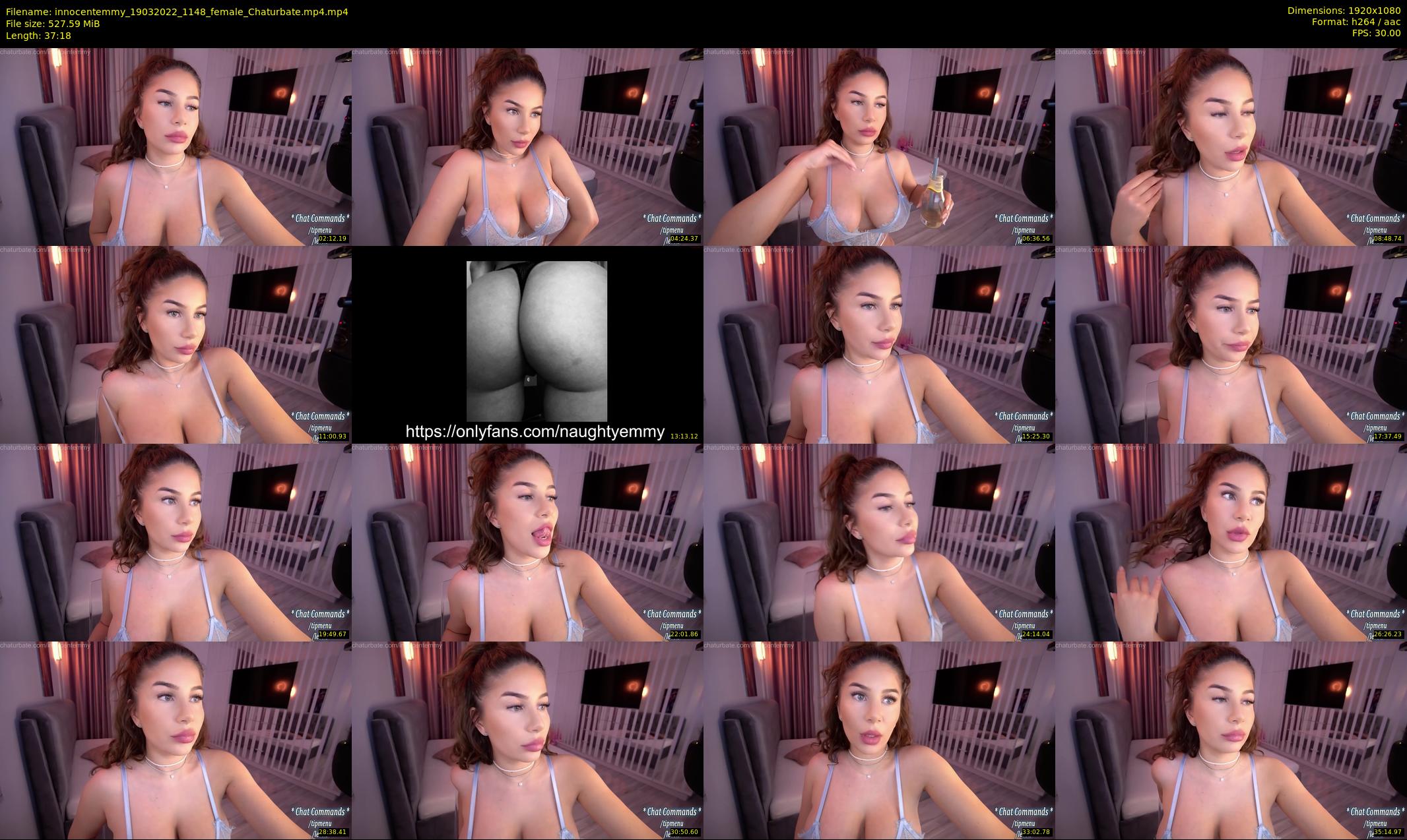 innocentemmy — 38 minute Chaturbate female cam show recording, 1080p, Mar 19, 2022