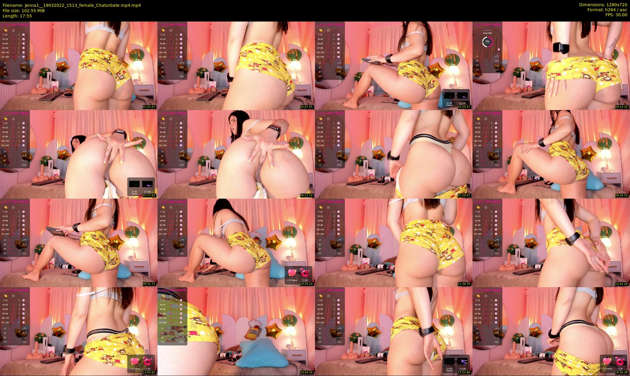 jenna1_ — 18 minute Chaturbate female cam show recording, 720p, Mar 19, 2022