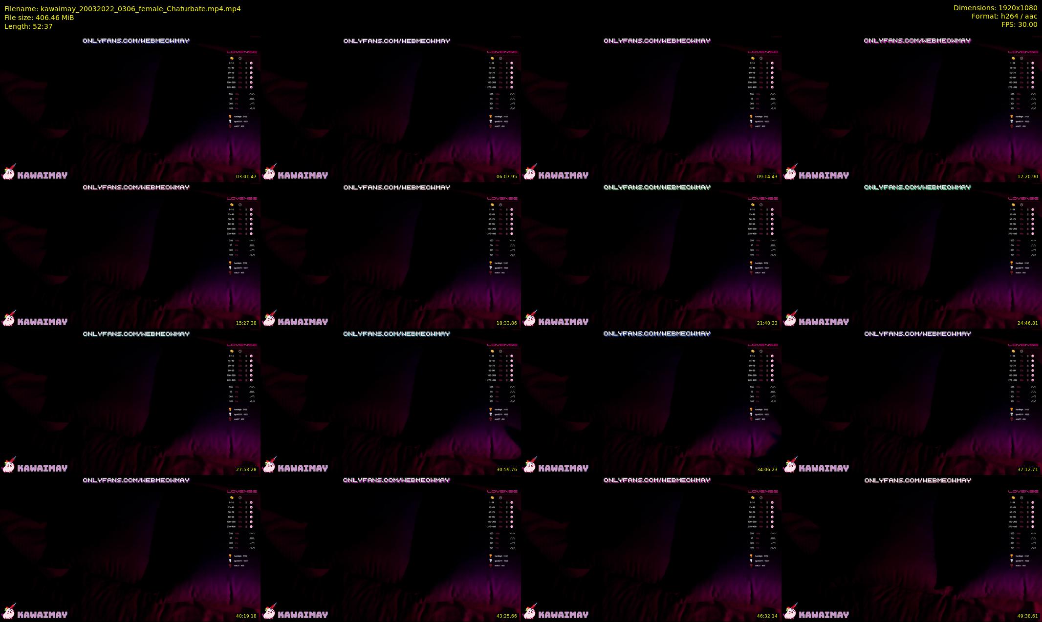 kawaimay — 53 minute Chaturbate female cam show recording, 1080p, Mar 20, 2022