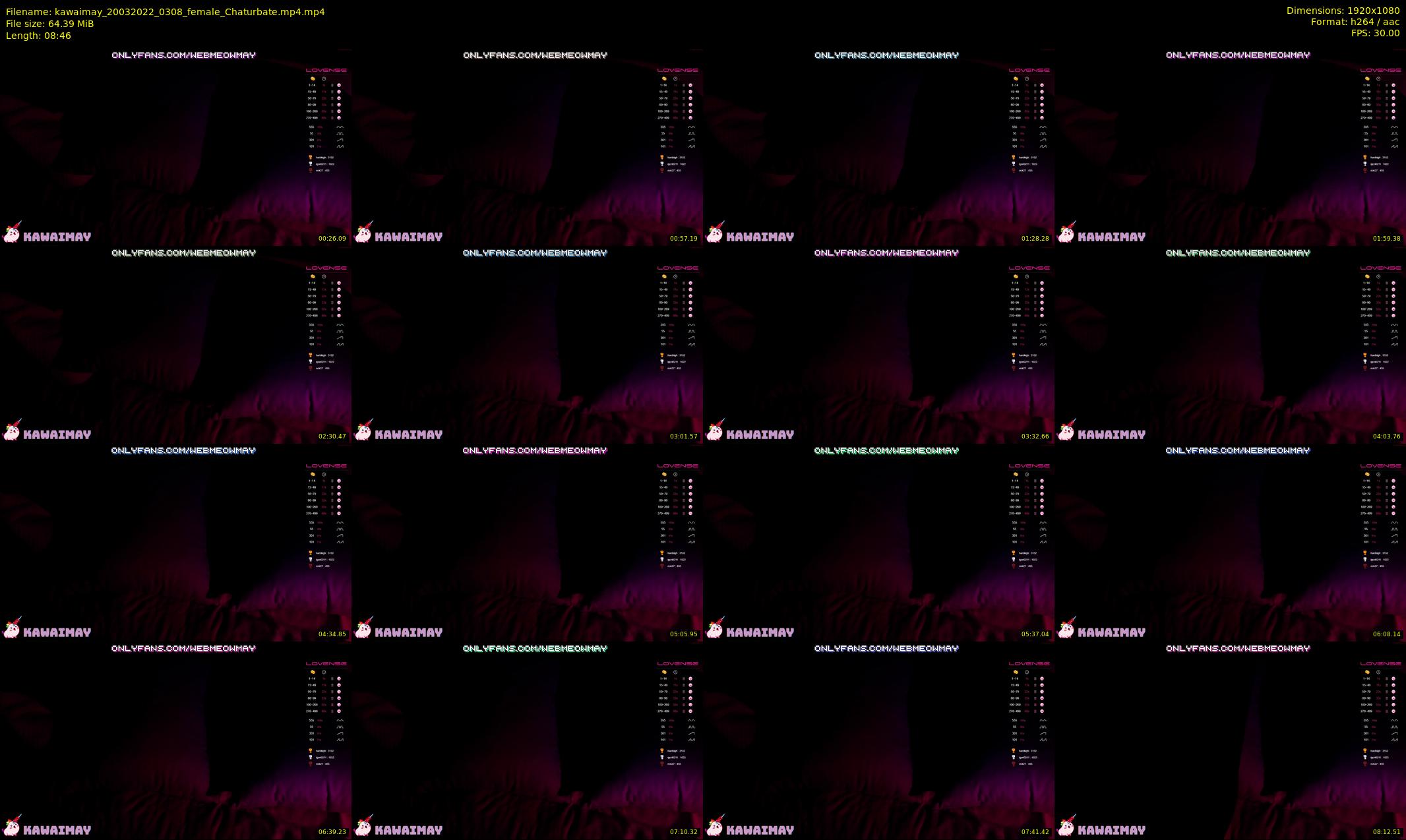 kawaimay — 9 minute Chaturbate female cam show recording, 1080p, Mar 20, 2022