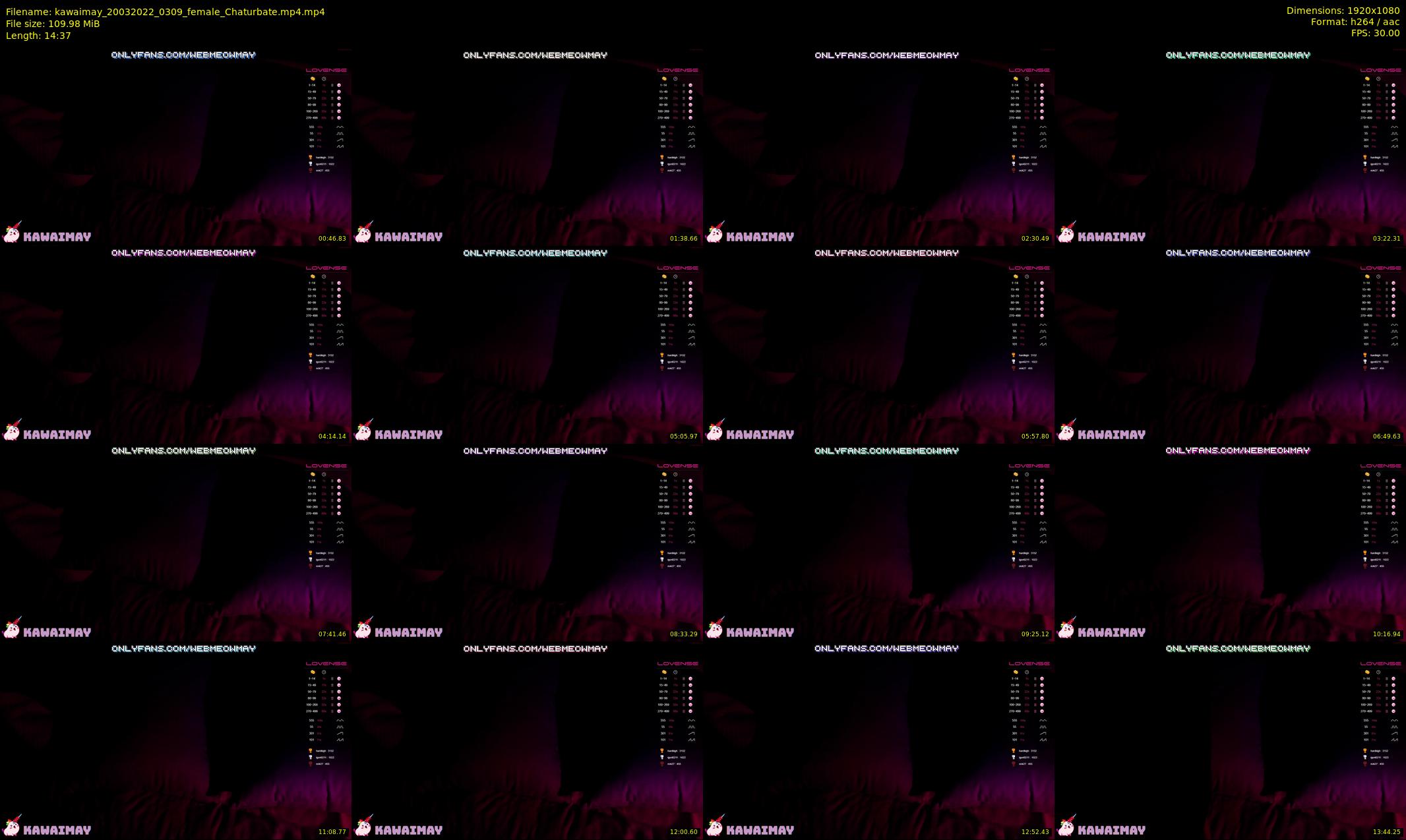 kawaimay — 15 minute Chaturbate female cam show recording, 1080p, Mar 20, 2022