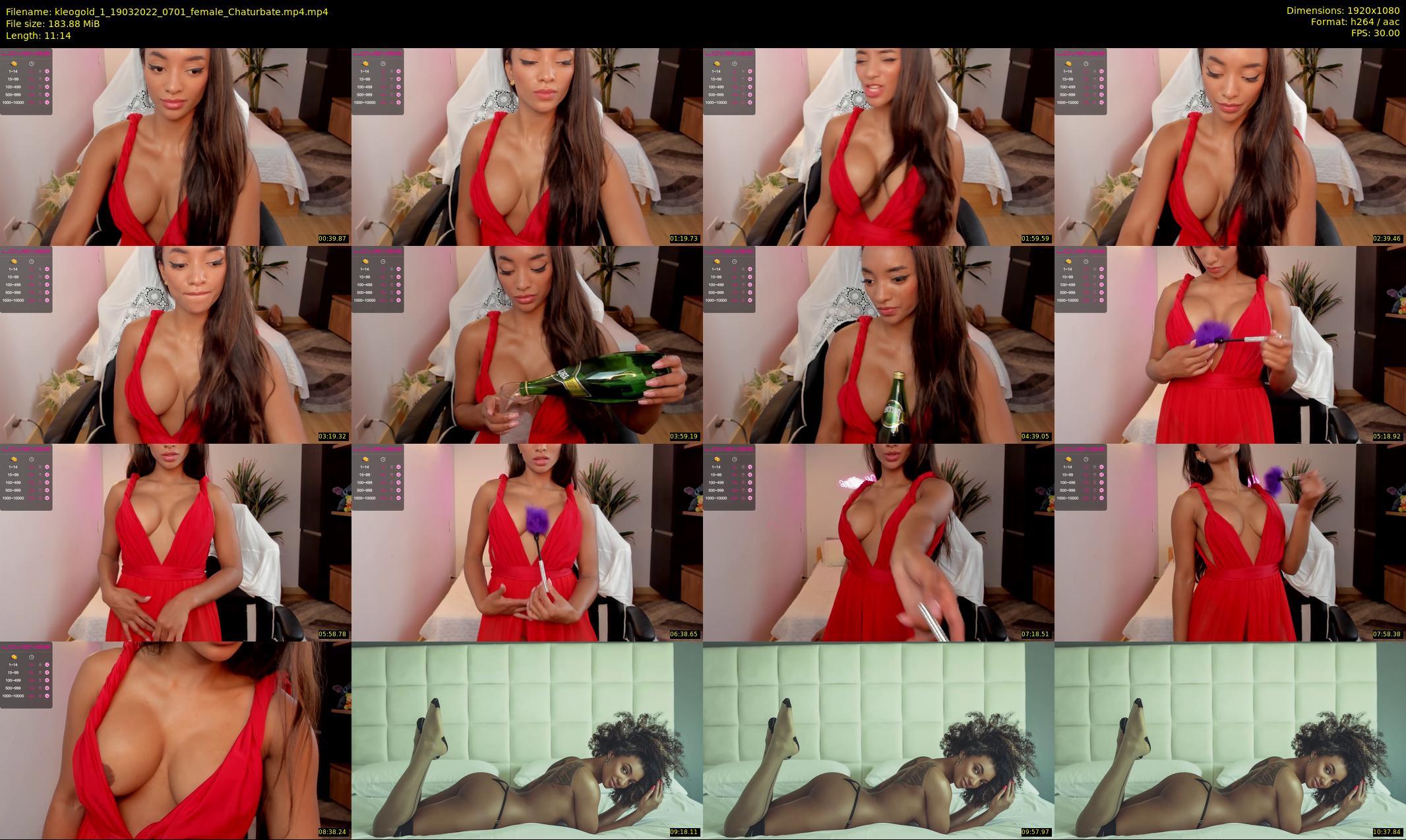 kleogold_1 — 12 minute Chaturbate female cam show recording, 1080p, Mar 19, 2022