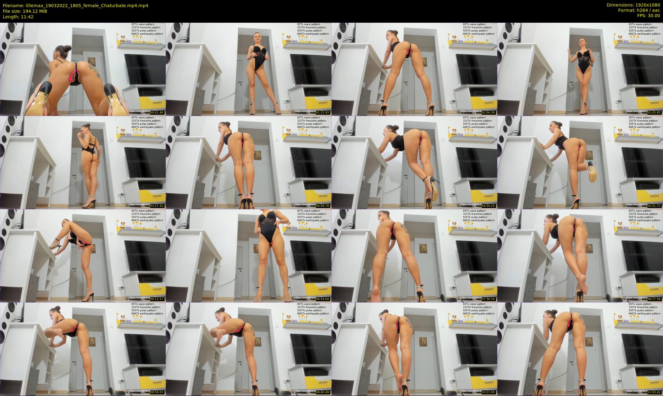 lillemax — 12 minute Chaturbate female cam show recording, 1080p, Mar 19, 2022