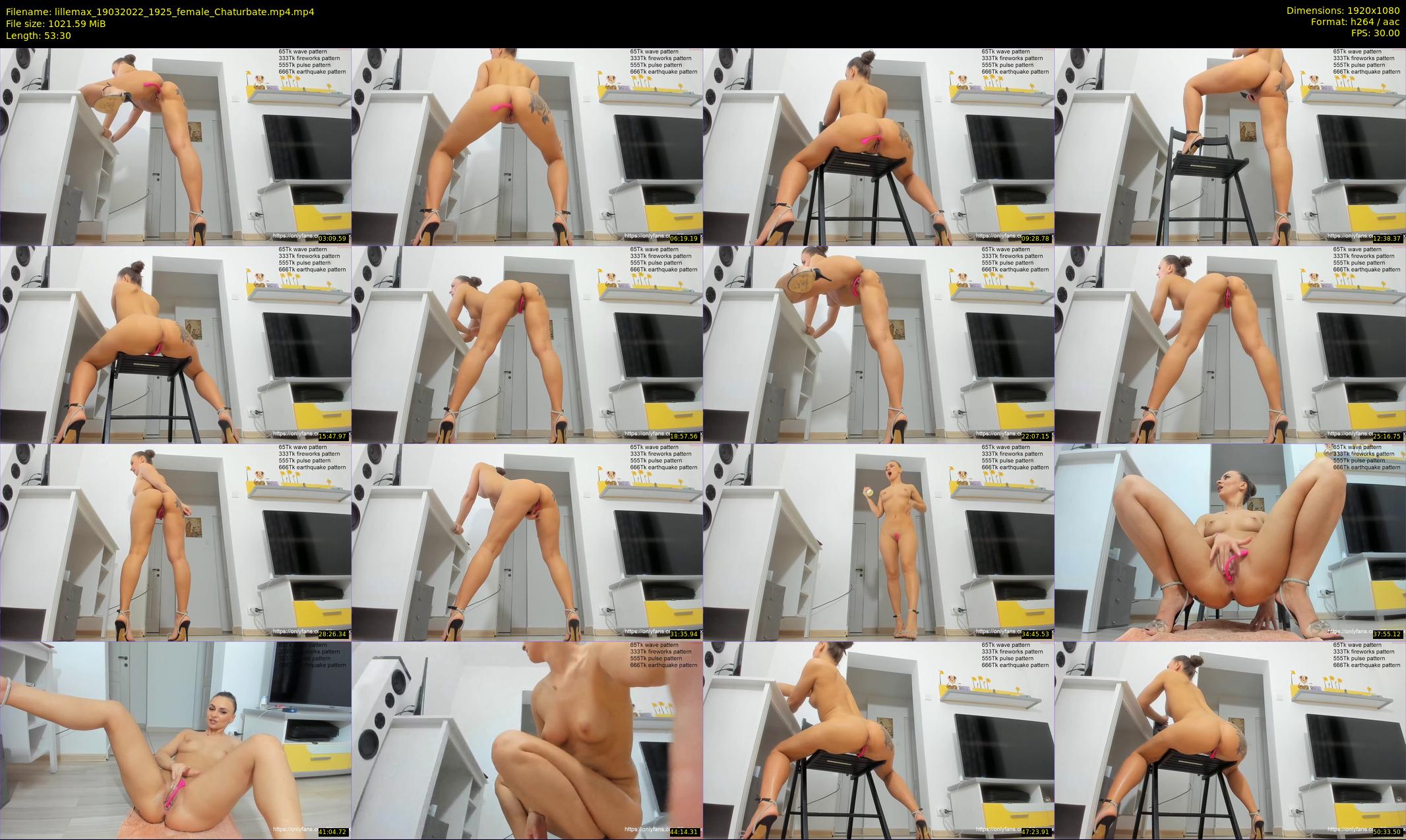 lillemax — 54 minute Chaturbate female cam show recording, 1080p, Mar 19, 2022