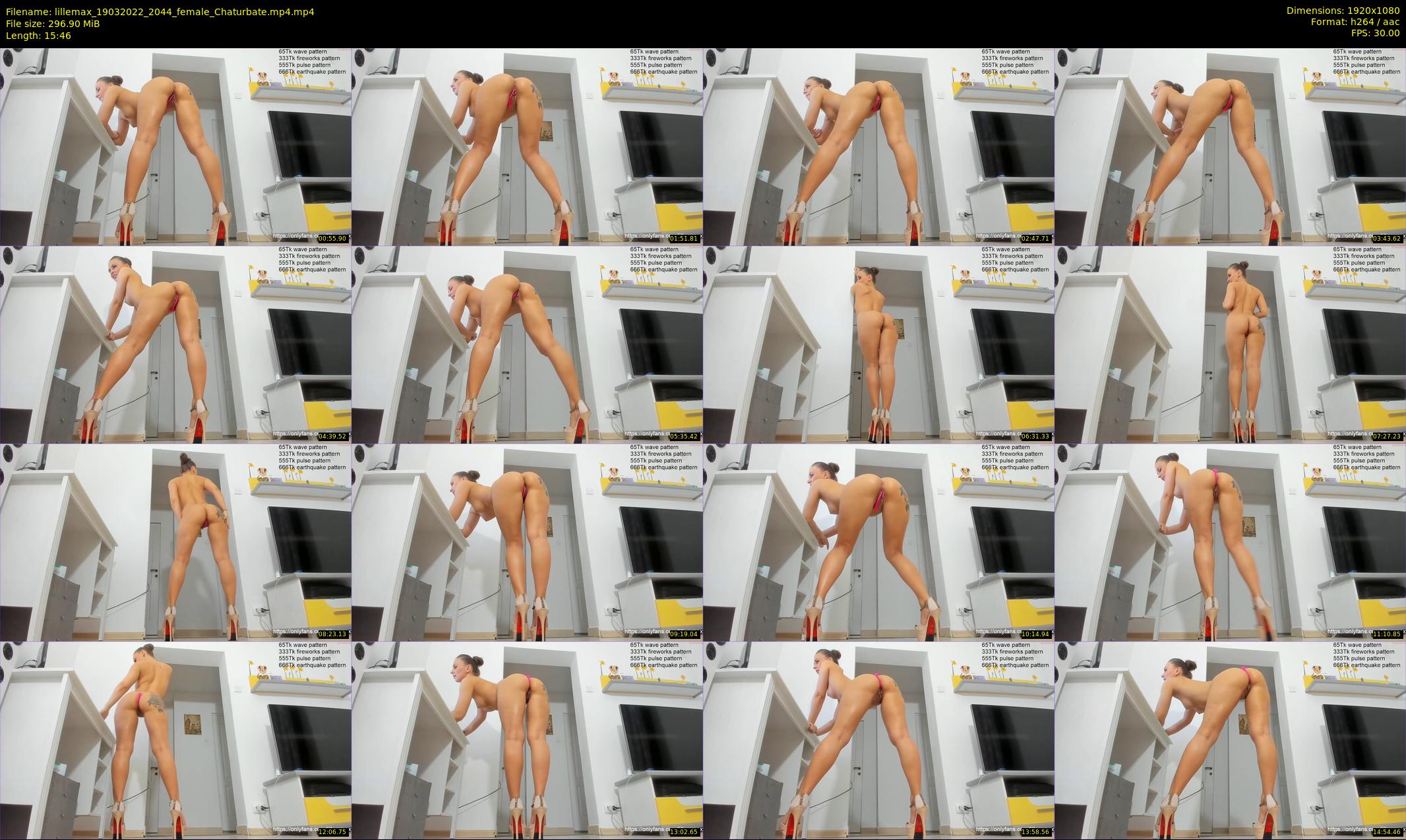 lillemax — 16 minute Chaturbate female cam show recording, 1080p, Mar 19, 2022