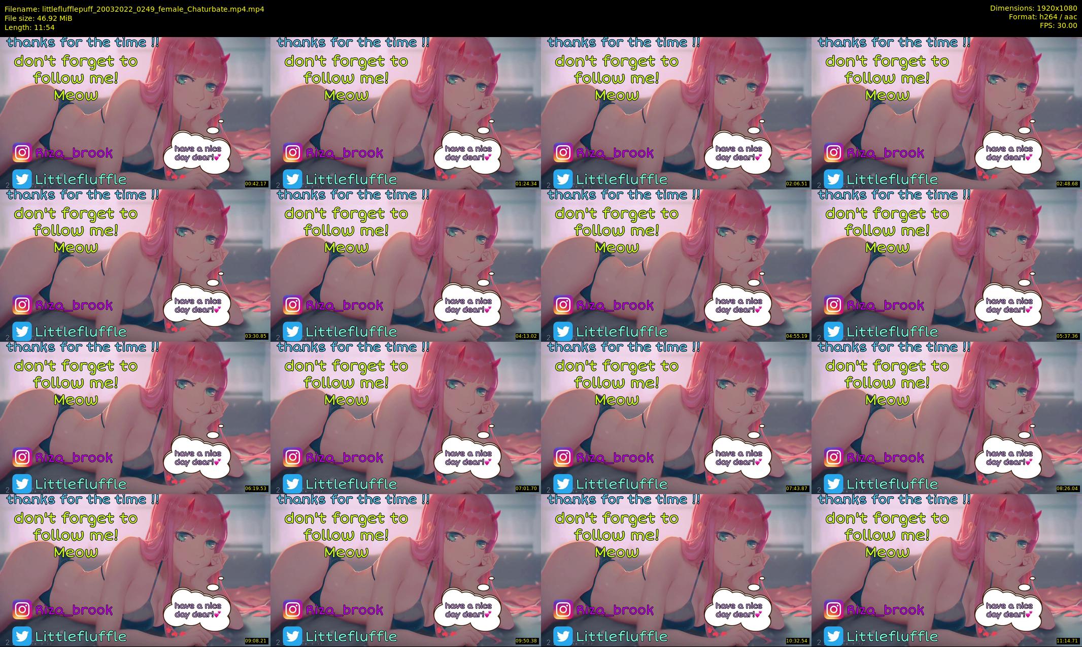 littleflufflepuff — 12 minute Chaturbate female cam show recording, 1080p, Mar 20, 2022