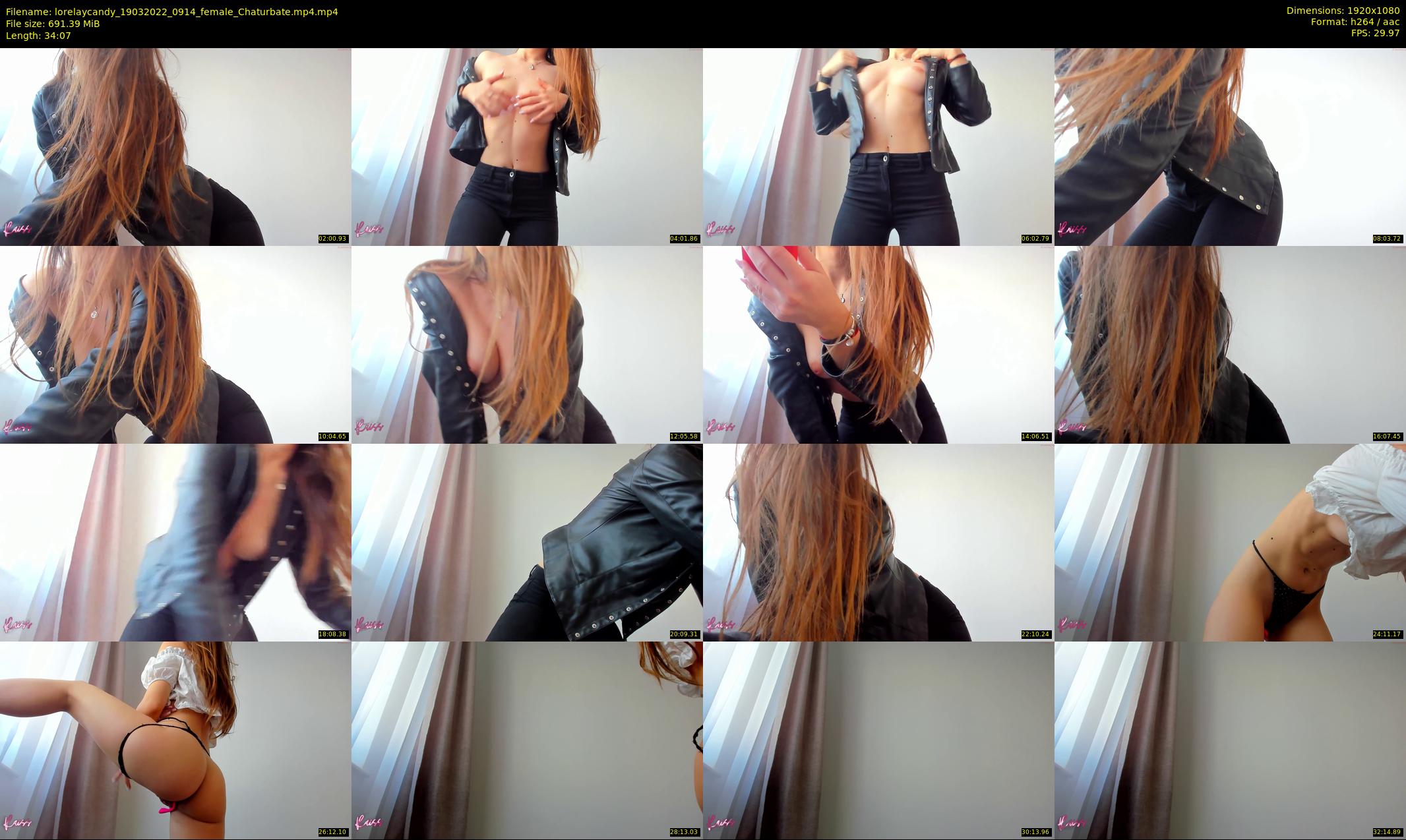 lorelaycandy — 35 minute Chaturbate female cam show recording, 1080p, Mar 19, 2022