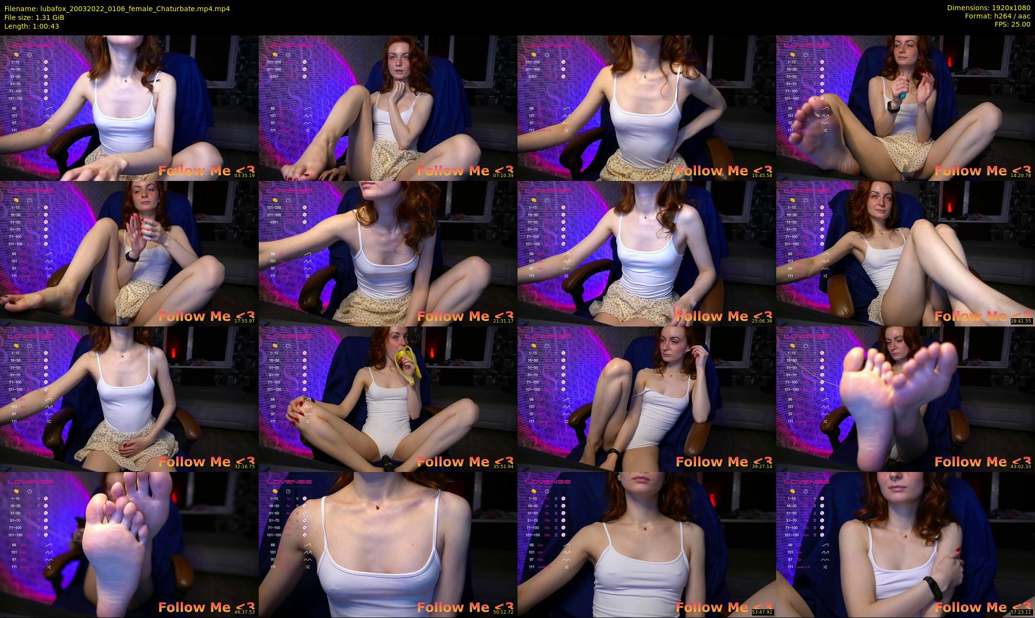 lubafox — 61 minute Chaturbate female cam show recording, 1080p, Mar 20, 2022