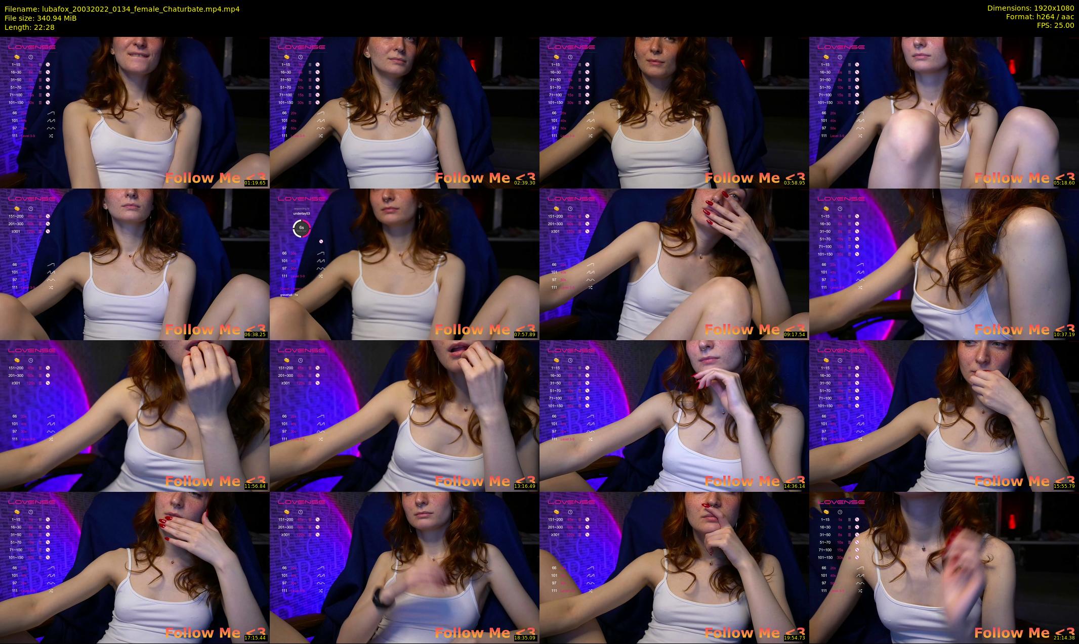 lubafox — 23 minute Chaturbate female cam show recording, 1080p, Mar 20, 2022