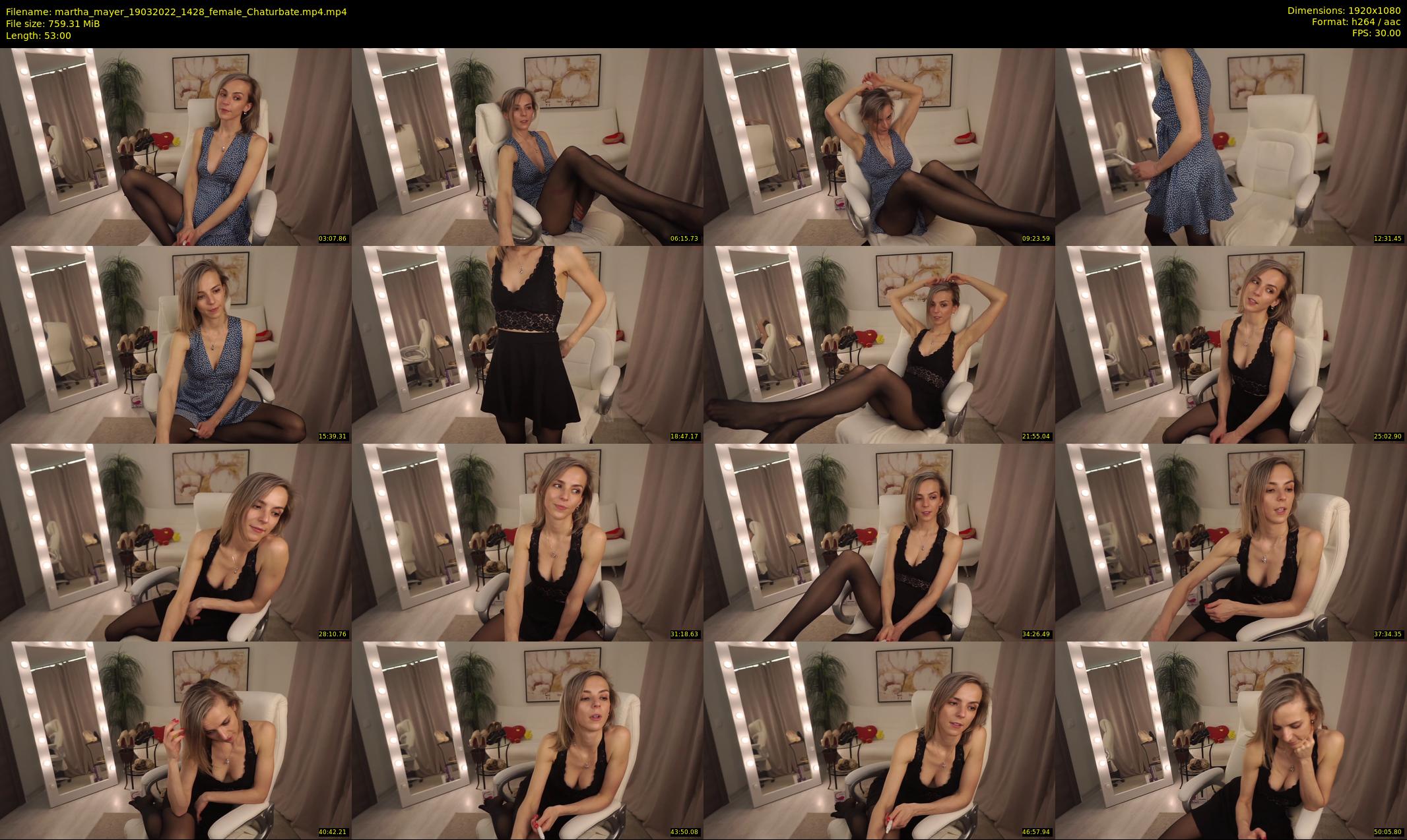 martha_mayer — 53 minute Chaturbate female cam show recording, 1080p, Mar 19, 2022