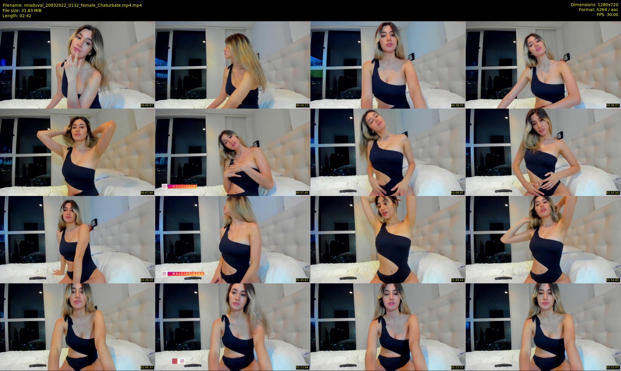 miaduval — 3 minute Chaturbate female cam show recording, 720p, Mar 20, 2022