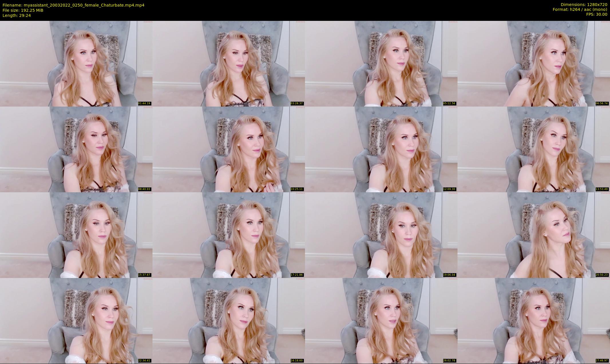 myassistant — 30 minute Chaturbate female cam show recording, 720p, Mar 20, 2022