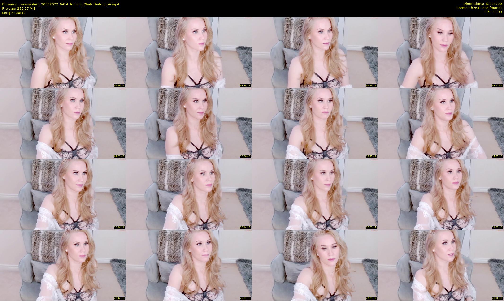 myassistant — 31 minute Chaturbate female cam show recording, 720p, Mar 20, 2022
