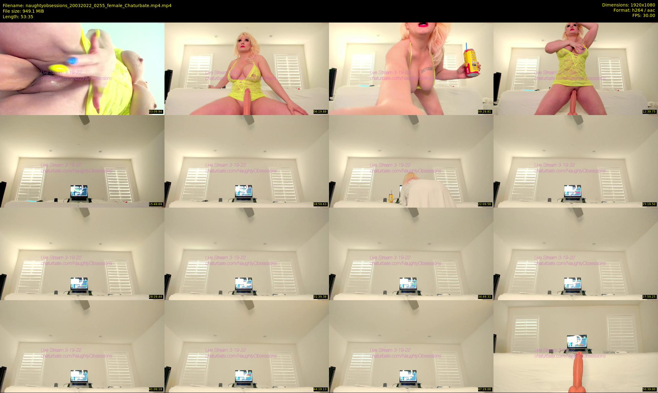 naughtyobsessions — 54 minute Chaturbate female cam show recording, 1080p, Mar 20, 2022