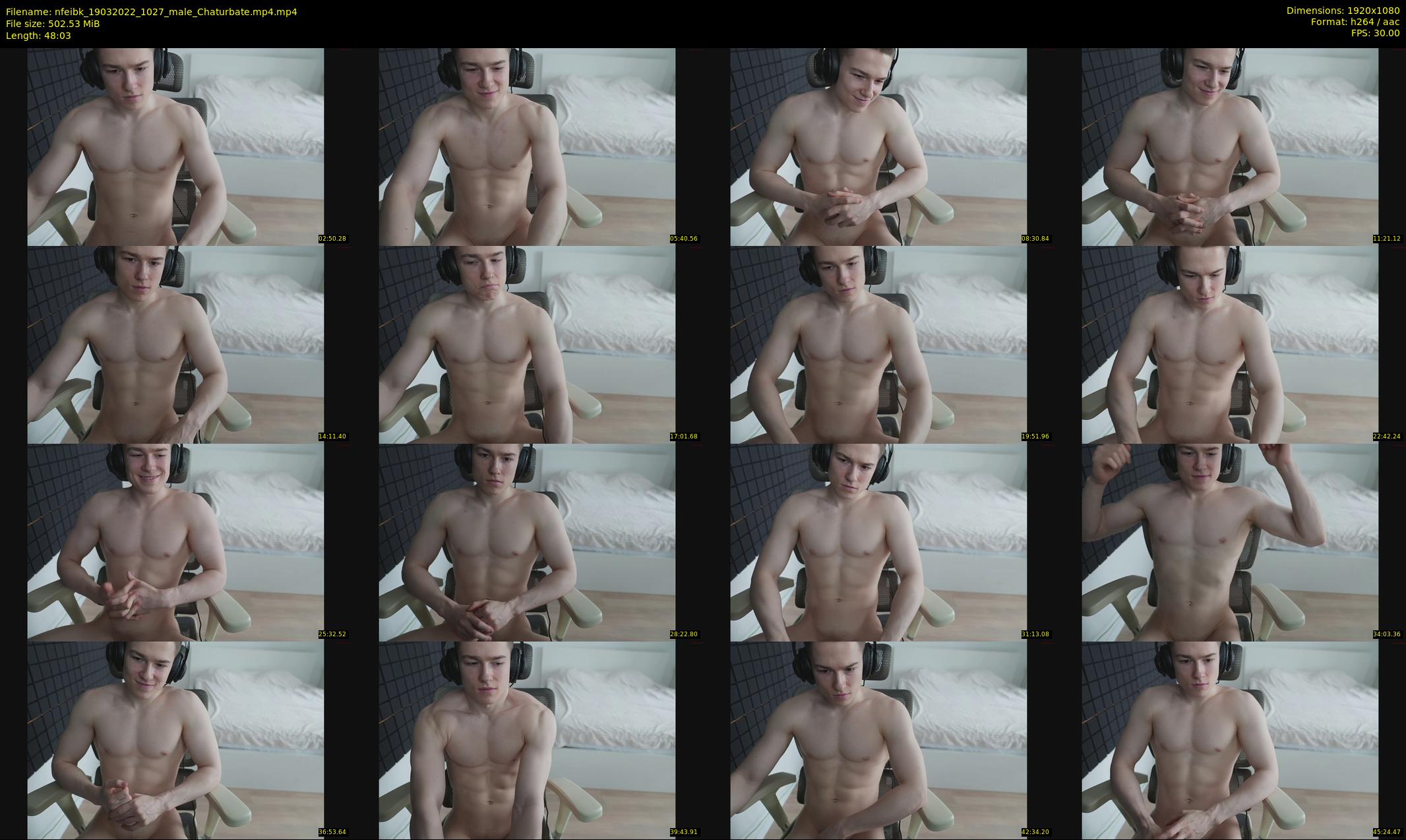 nfeibk — 49 minute Chaturbate male cam show recording, 1080p, Mar 19, 2022