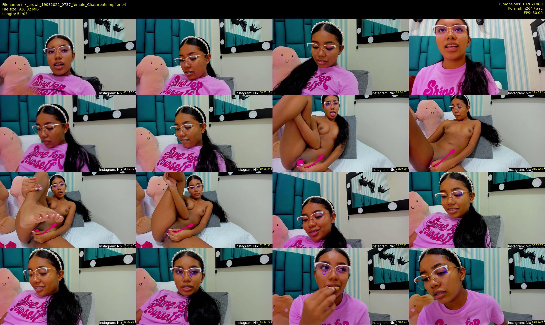 nix_brown — 55 minute Chaturbate female cam show recording, 1080p, Mar 19, 2022