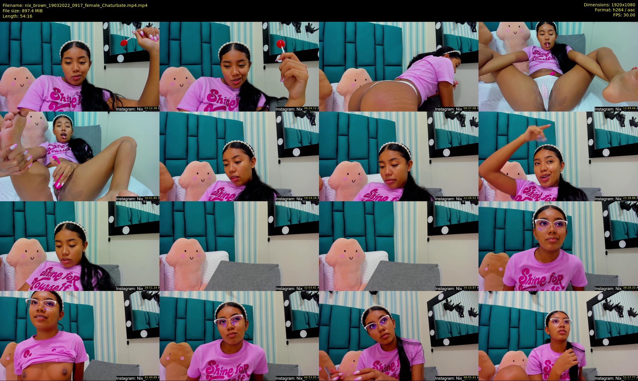 nix_brown — 55 minute Chaturbate female cam show recording, 1080p, Mar 19, 2022