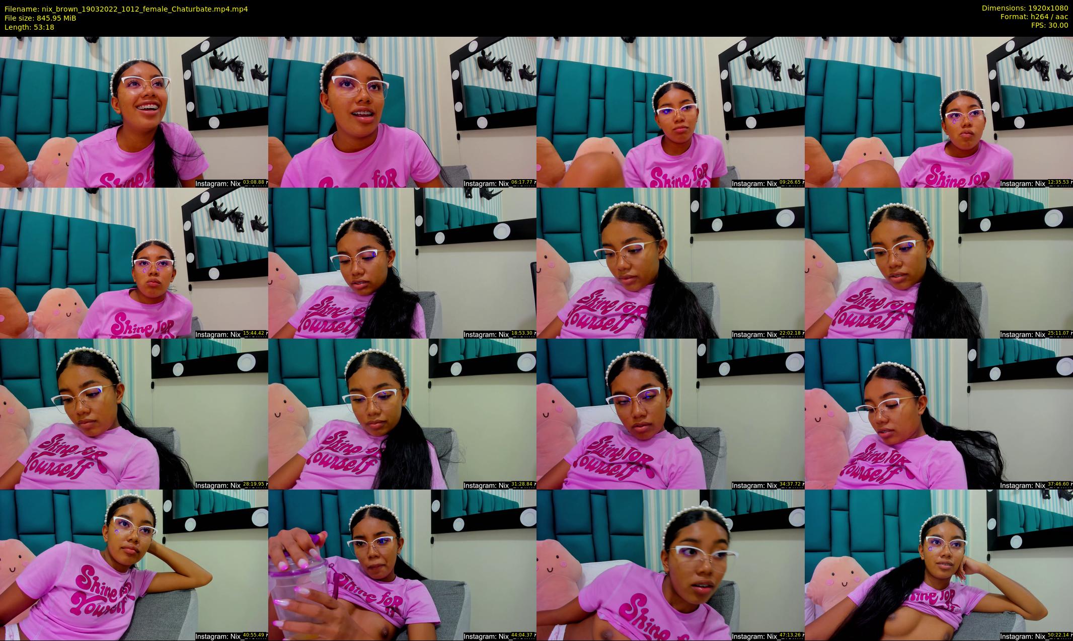 nix_brown — 54 minute Chaturbate female cam show recording, 1080p, Mar 19, 2022