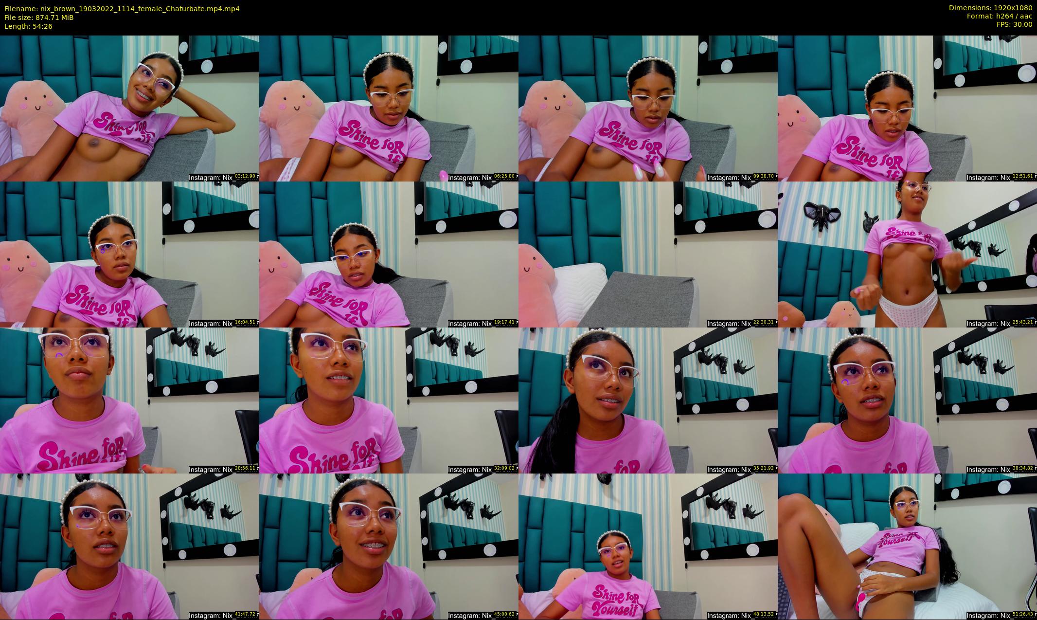nix_brown — 55 minute Chaturbate female cam show recording, 1080p, Mar 19, 2022