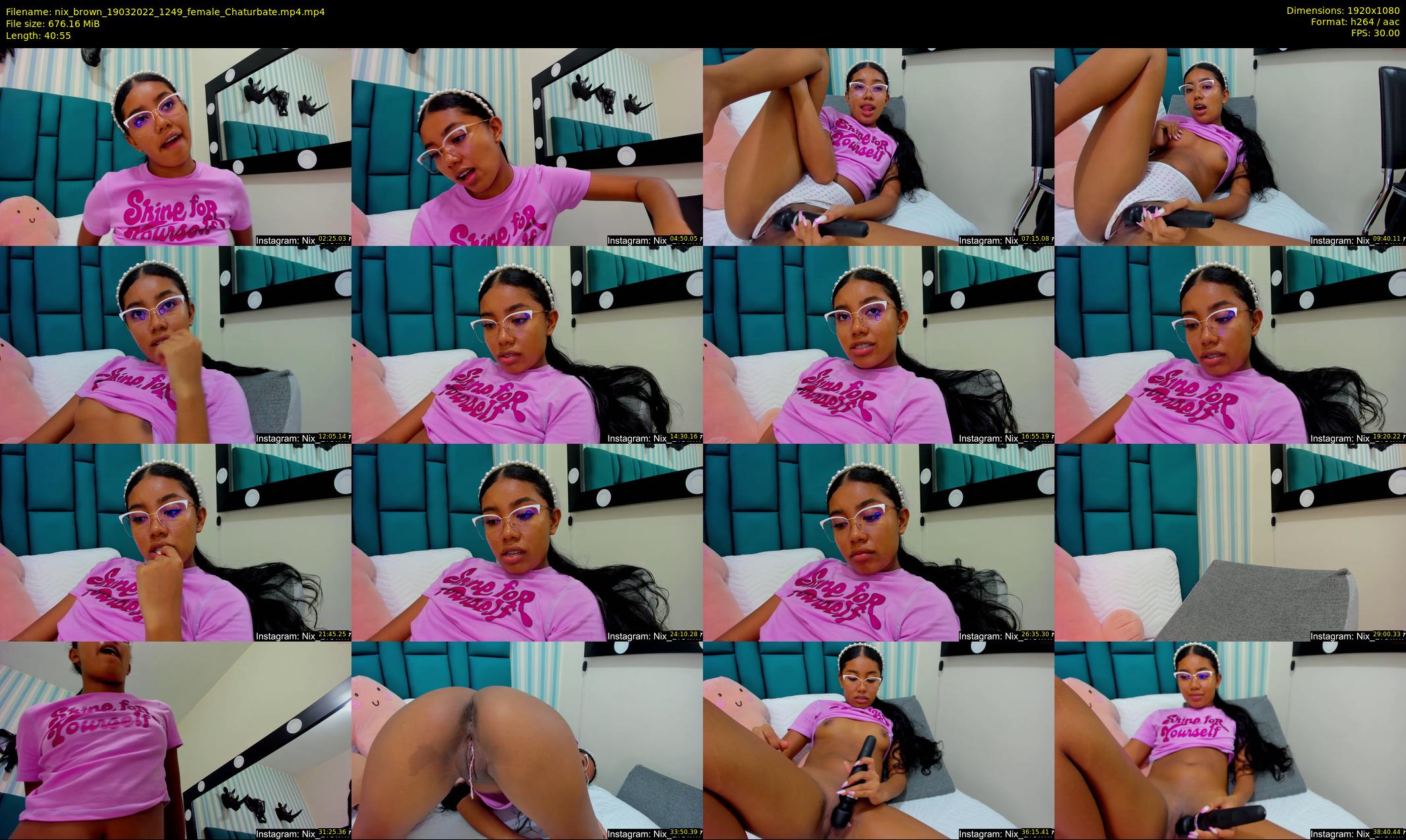 nix_brown — 41 minute Chaturbate female cam show recording, 1080p, Mar 19, 2022