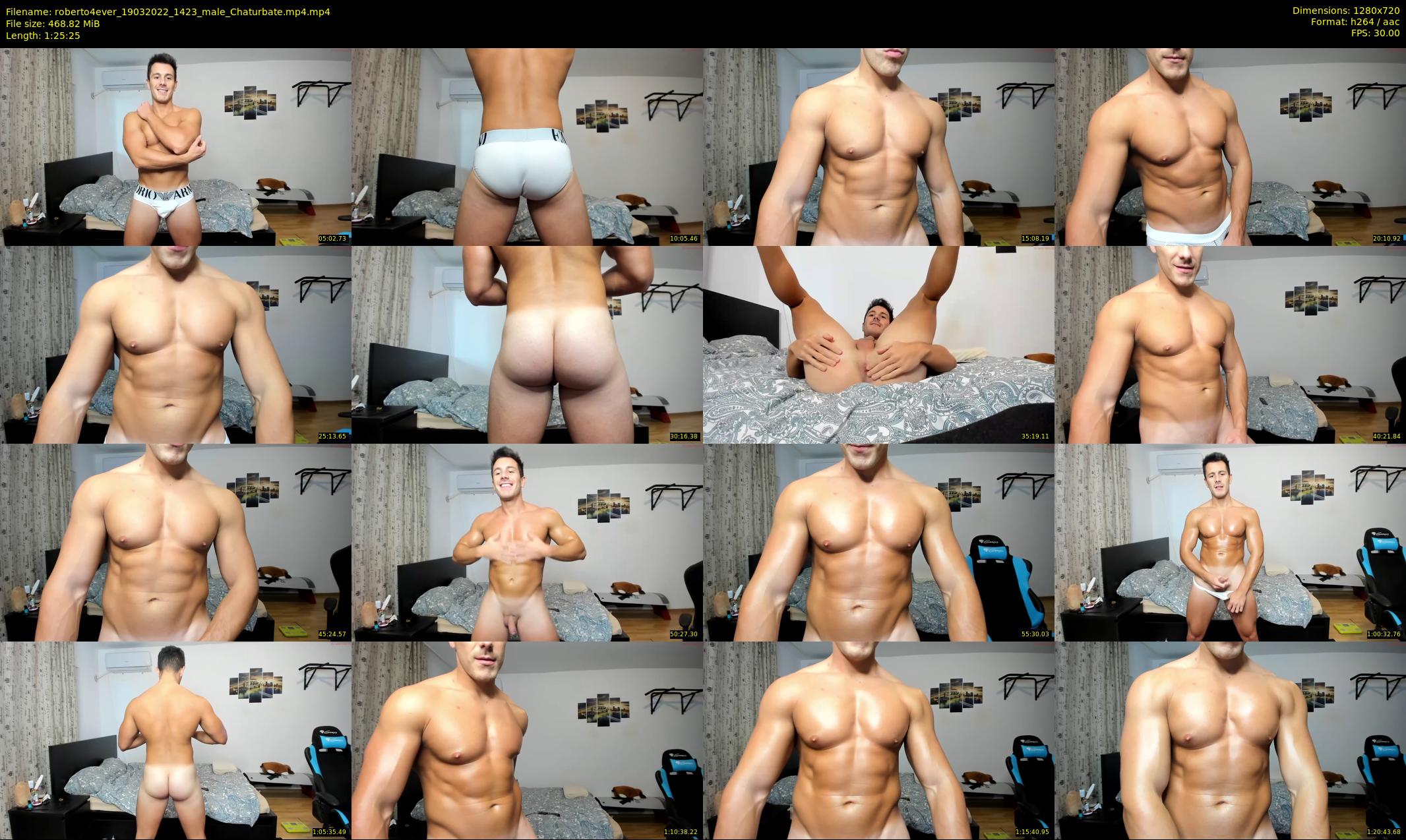 roberto4ever — 86 minute Chaturbate male cam show recording, 720p, Mar 19, 2022