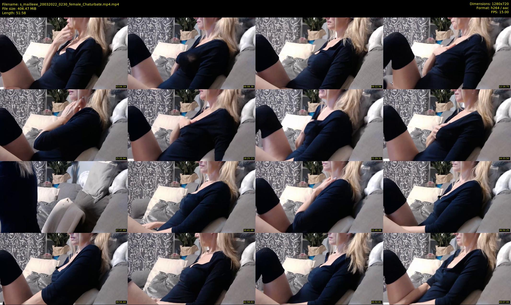 s_mailleee — 52 minute Chaturbate female cam show recording, 720p, Mar 20, 2022