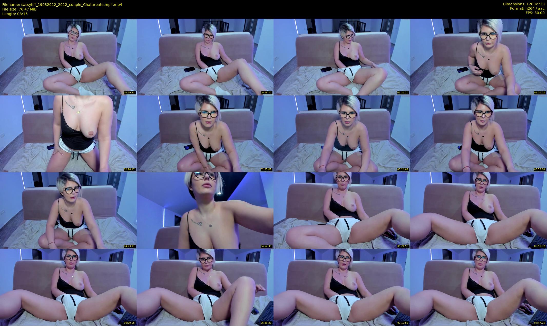 sassytiff — 9 minute Chaturbate couple cam show recording, 720p, Mar 19, 2022