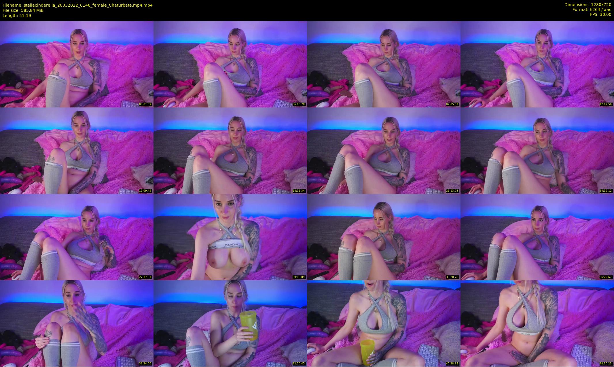stellacinderella — 52 minute Chaturbate female cam show recording, 720p, Mar 20, 2022