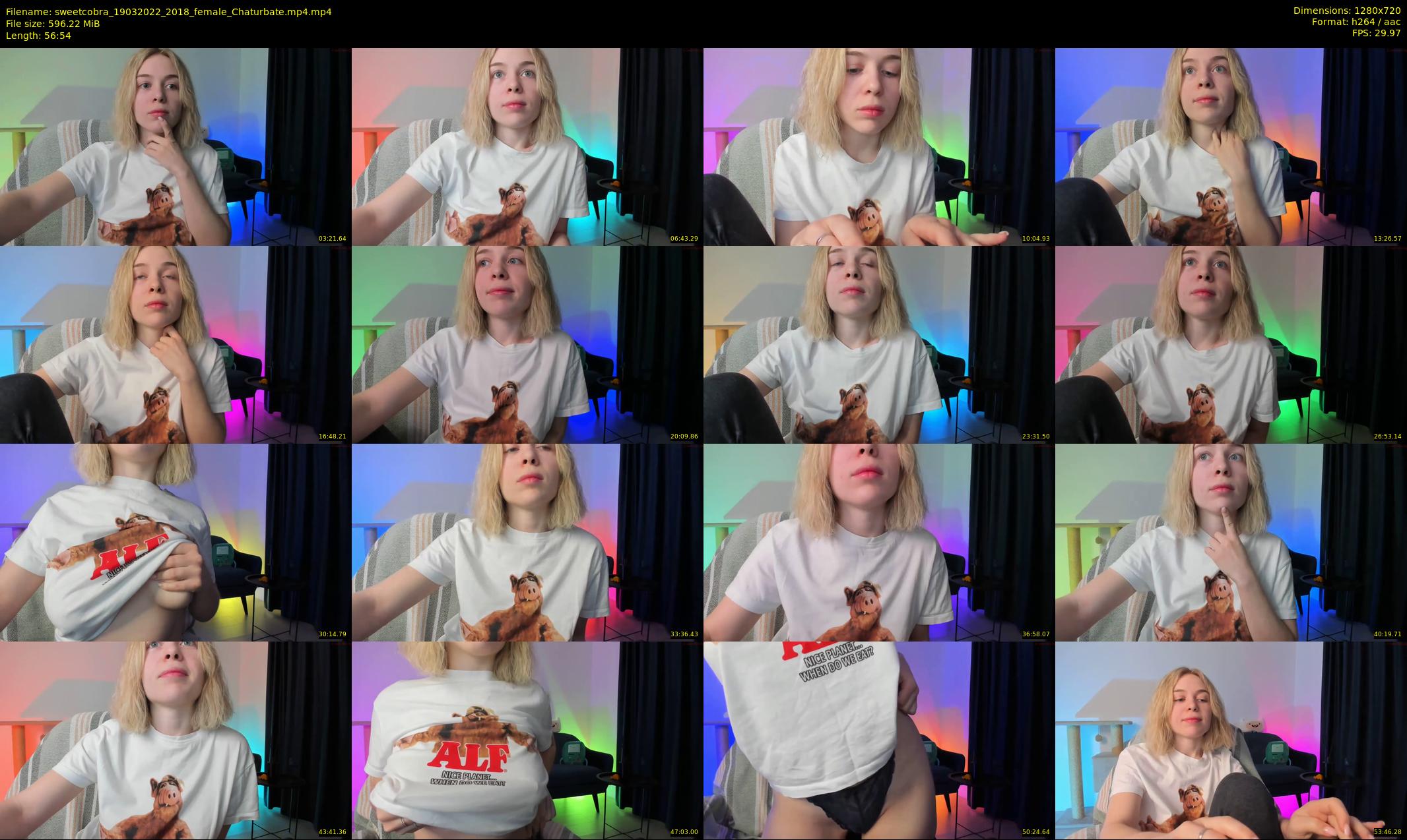 sweetcobra — 57 minute Chaturbate female cam show recording, 720p, Mar 19, 2022