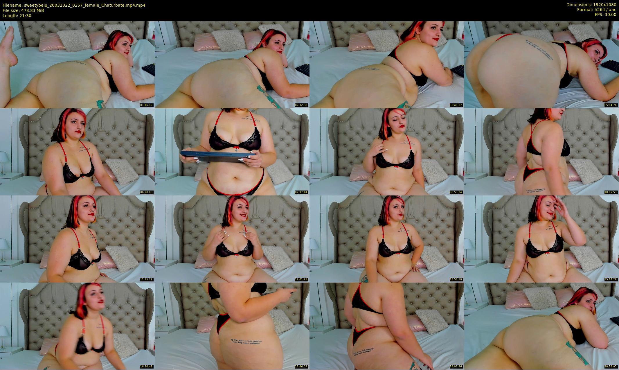 sweetybelu — 22 minute Chaturbate female cam show recording, 1080p, Mar 20, 2022